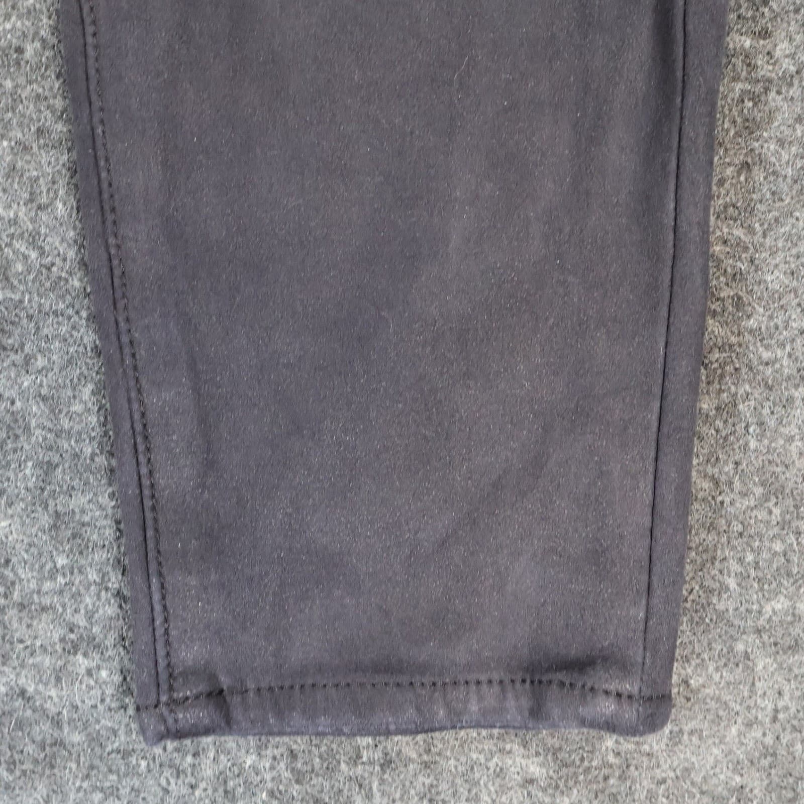7 For All Mankind Faux Suede Pants Womens 30 Black Excellent Coated Skinny Fit - Thumbnail 13