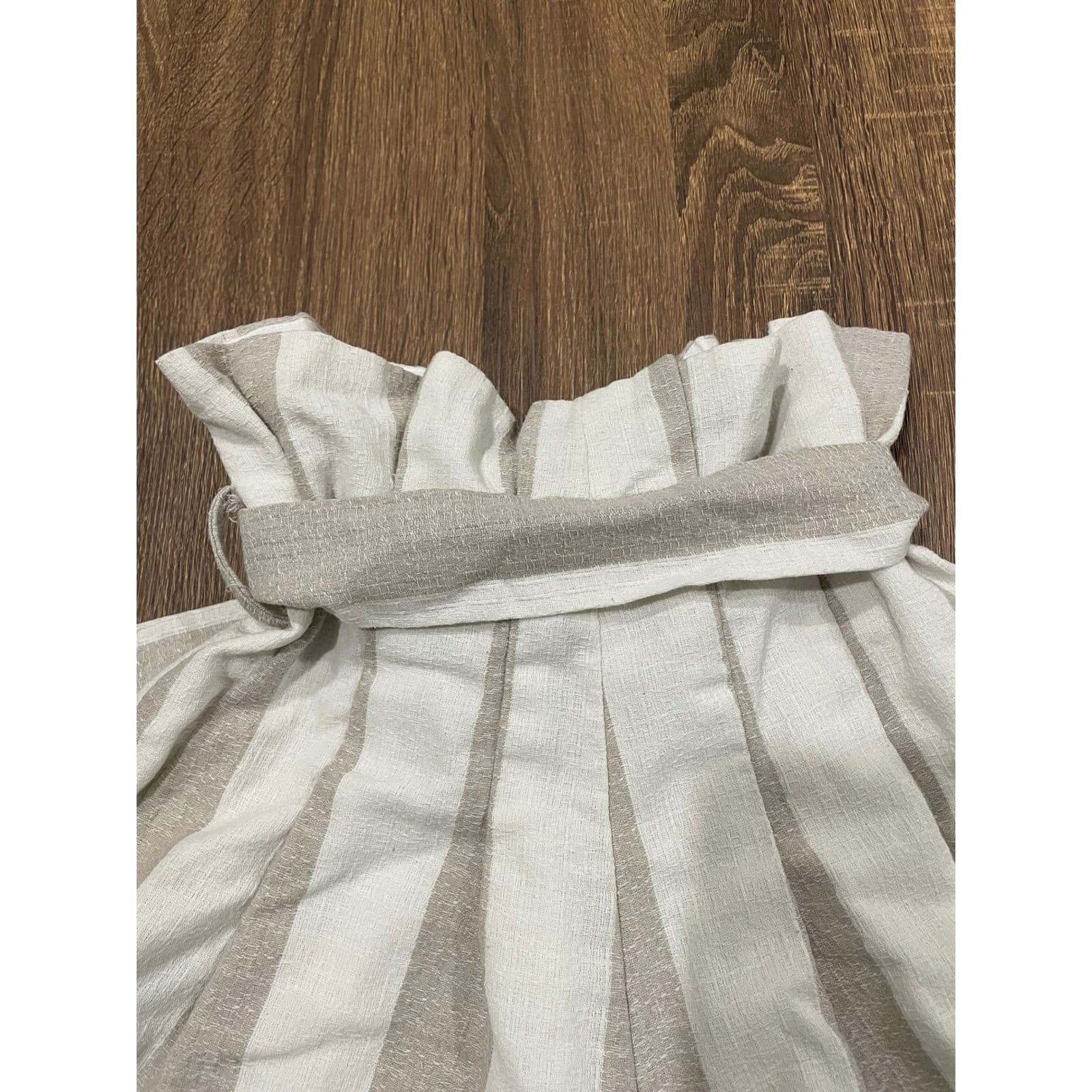 Selfie Leslie Tan White Paperbag Shorts Size S - Thumbnail 5