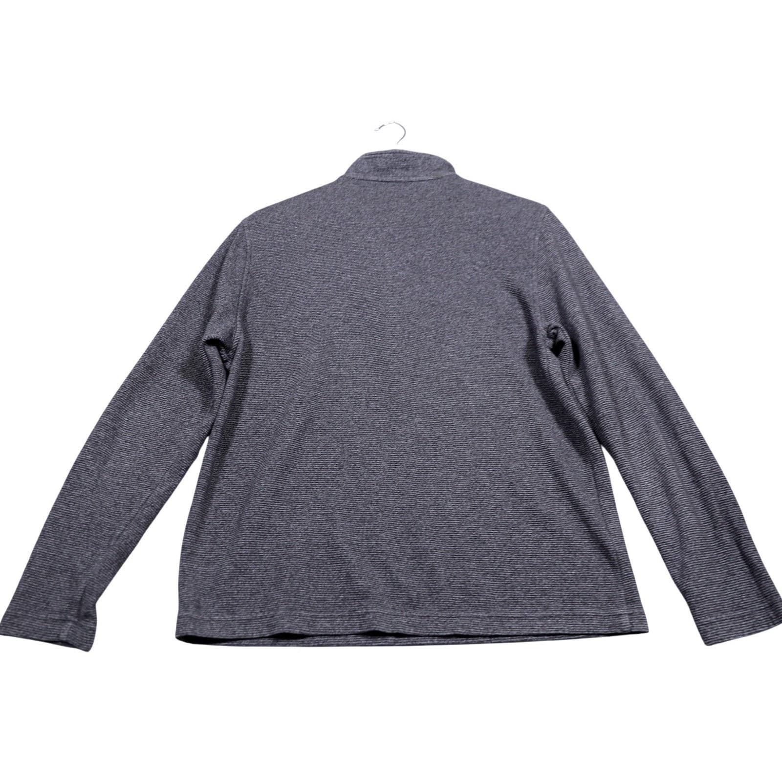 Van Heusen Men's Size Small Quarter Zip Pullover Sweater Dark Gray - Thumbnail 6