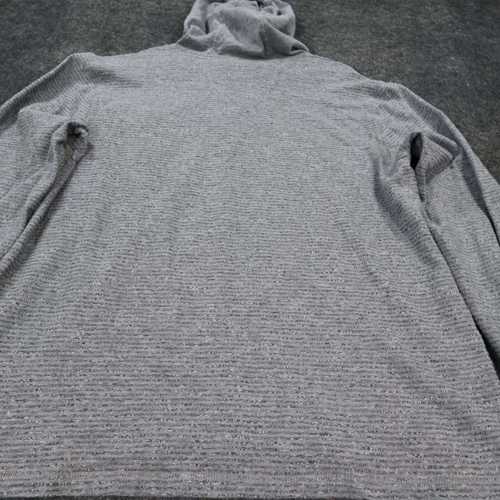 Calvin Klein Jeans Hoodie Mens XL Gray Excellent Henley Pocket Striped - Thumbnail 10