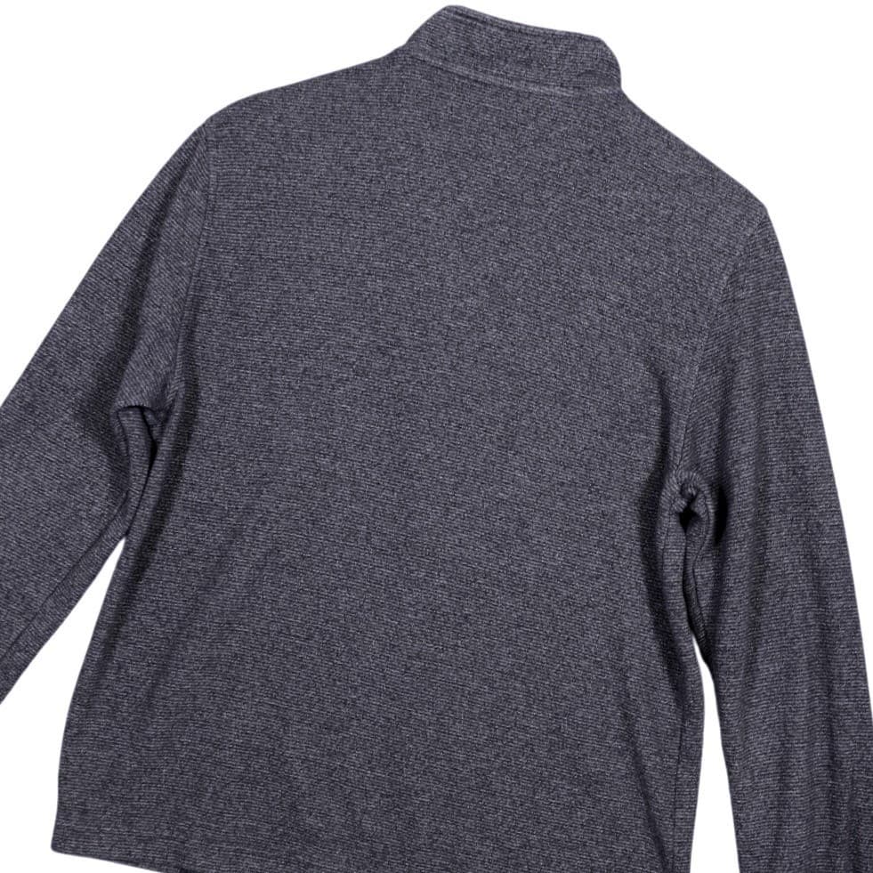 Van Heusen Men's Size Small Quarter Zip Pullover Sweater Dark Gray - Thumbnail 3