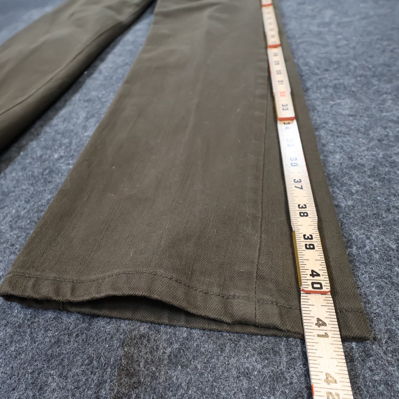 Chaps Denim Pants Womens 12 Brown Excellent Straight Leg Stretch - Thumbnail 3