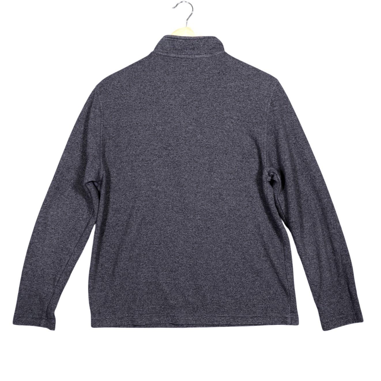 Van Heusen Men's Size Small Quarter Zip Pullover Sweater Dark Gray - Thumbnail 4