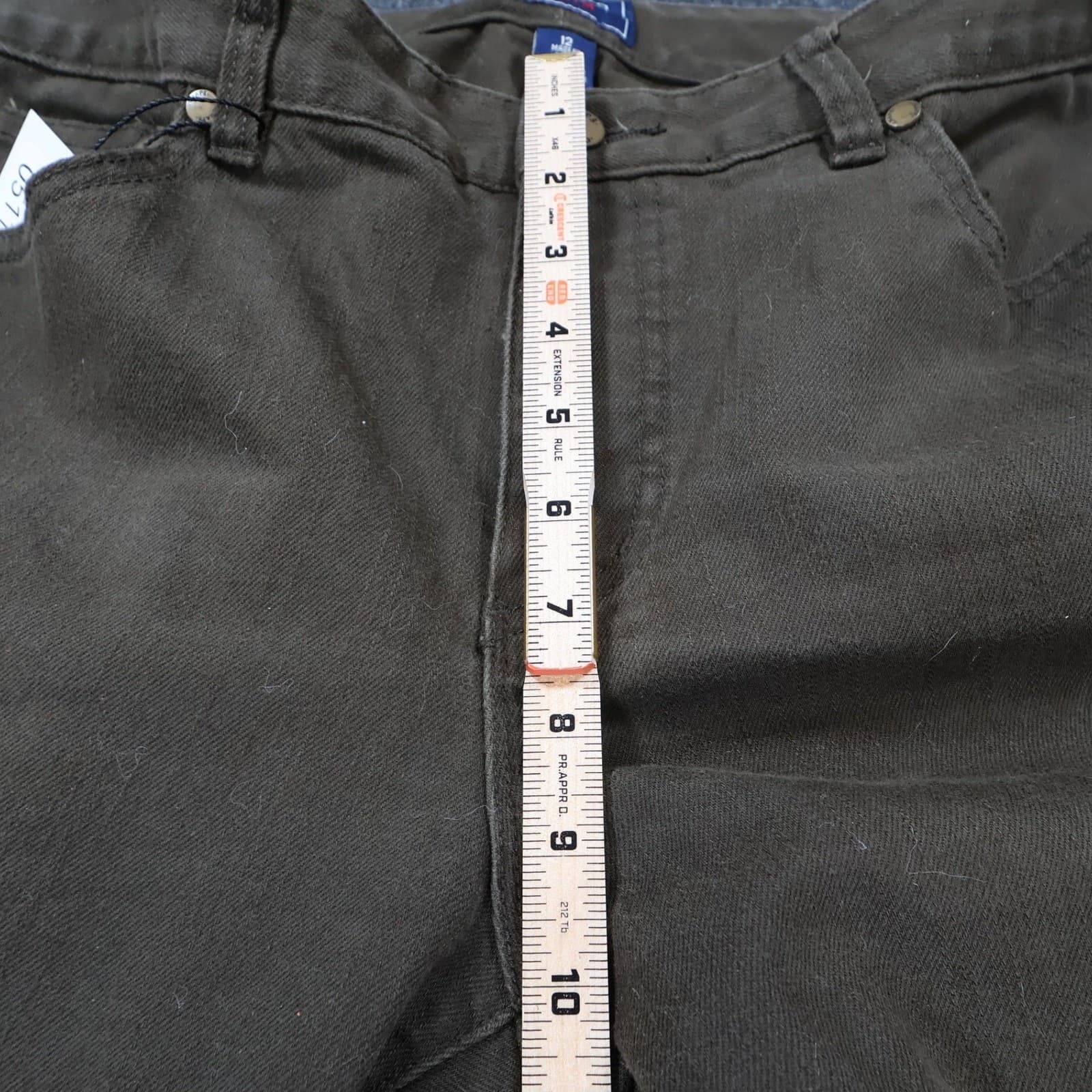 Chaps Denim Pants Womens 12 Brown Excellent Straight Leg Stretch - Thumbnail 5