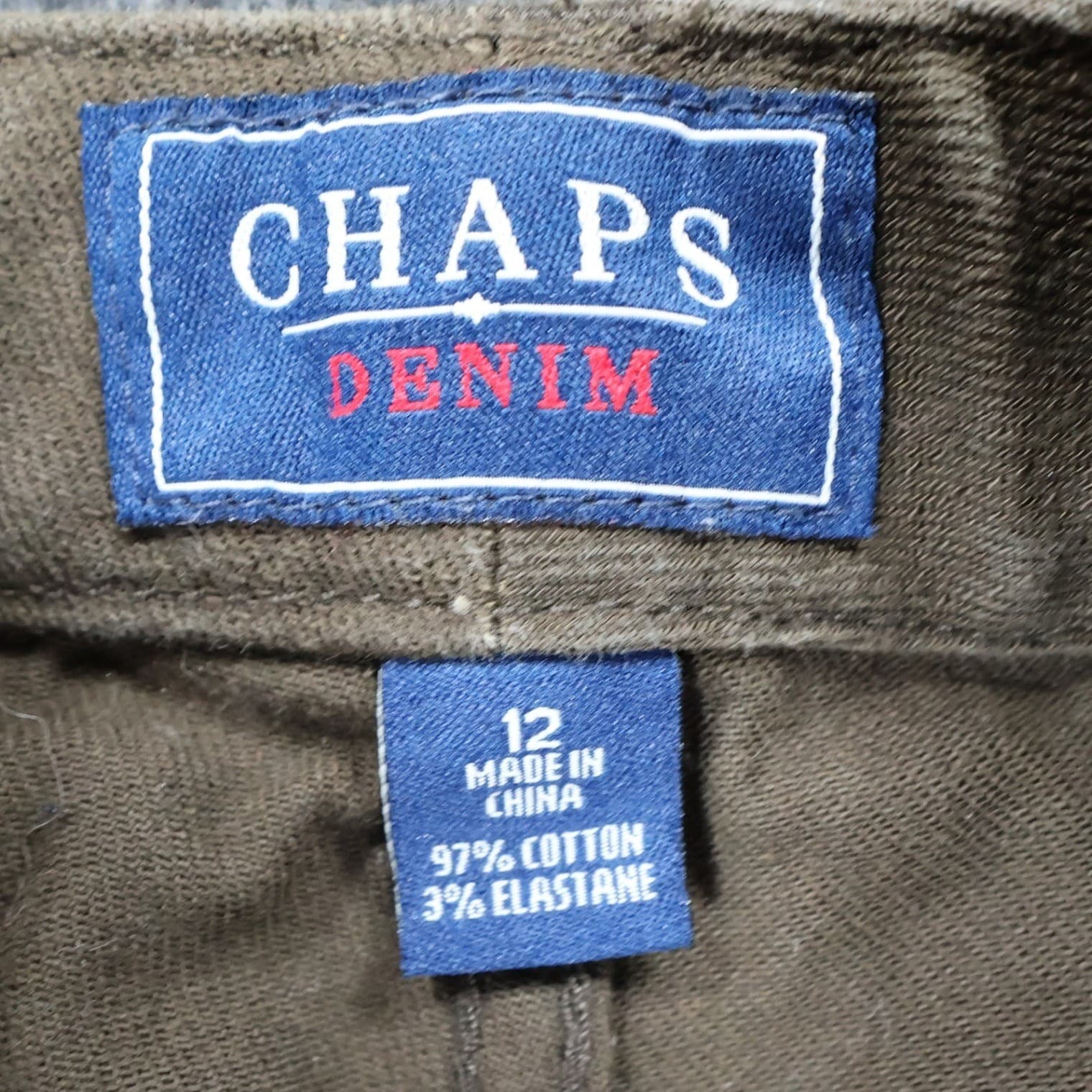 Chaps Denim Pants Womens 12 Brown Excellent Straight Leg Stretch - Thumbnail 7