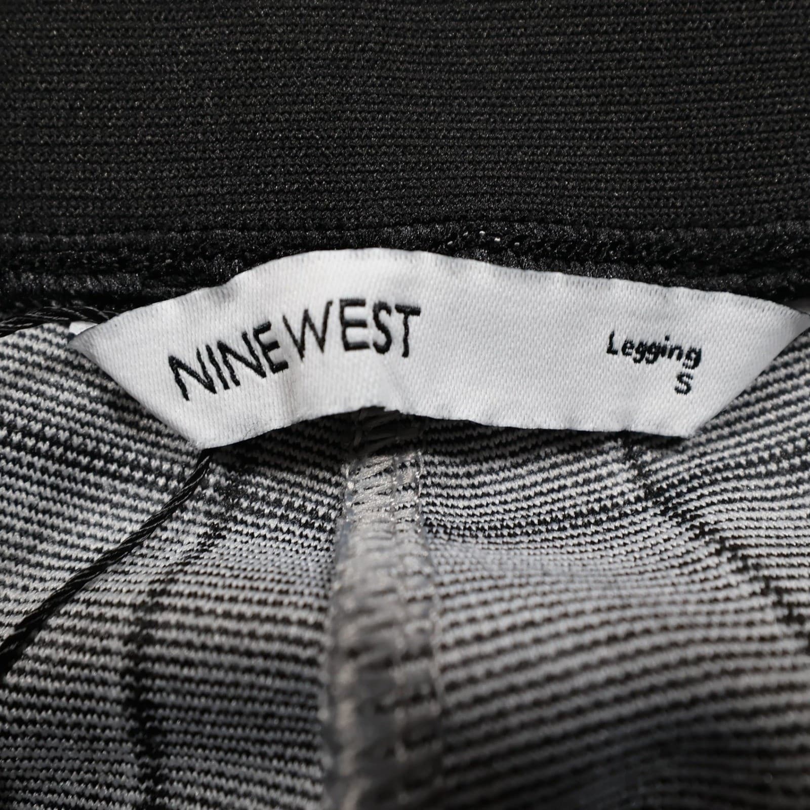 Nine West Legging Women S Gray Excellent Plaid Windowpane High Rise Pants - Thumbnail 7