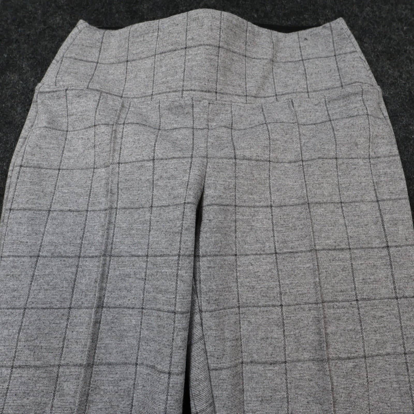 Nine West Legging Women S Gray Excellent Plaid Windowpane High Rise Pants - Thumbnail 11