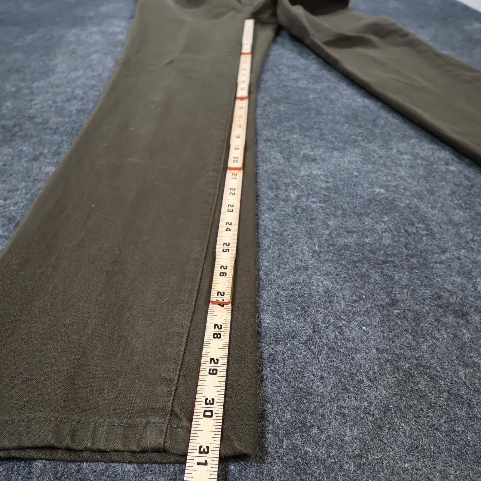 Chaps Denim Pants Womens 12 Brown Excellent Straight Leg Stretch - Thumbnail 4