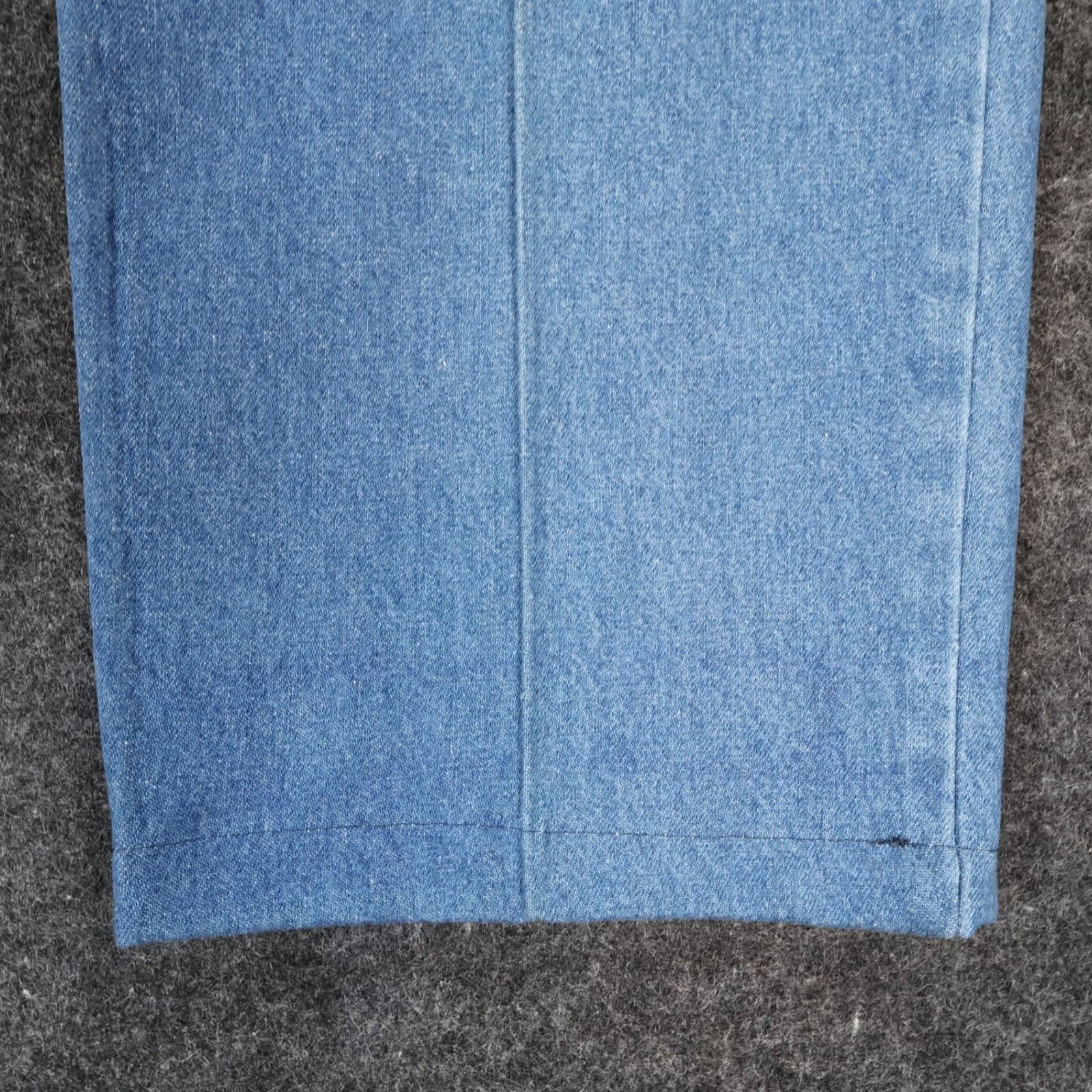 Haggar Denim Trousers Mens 38x29 Blue Vintage Flat Front Cotton - Thumbnail 9