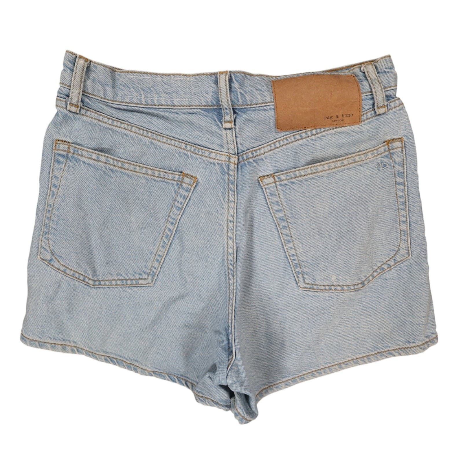 Rag & Bone Maya High-Rise 4 Short Womens 26 Blue Excellent Denim Shorts - Thumbnail 2
