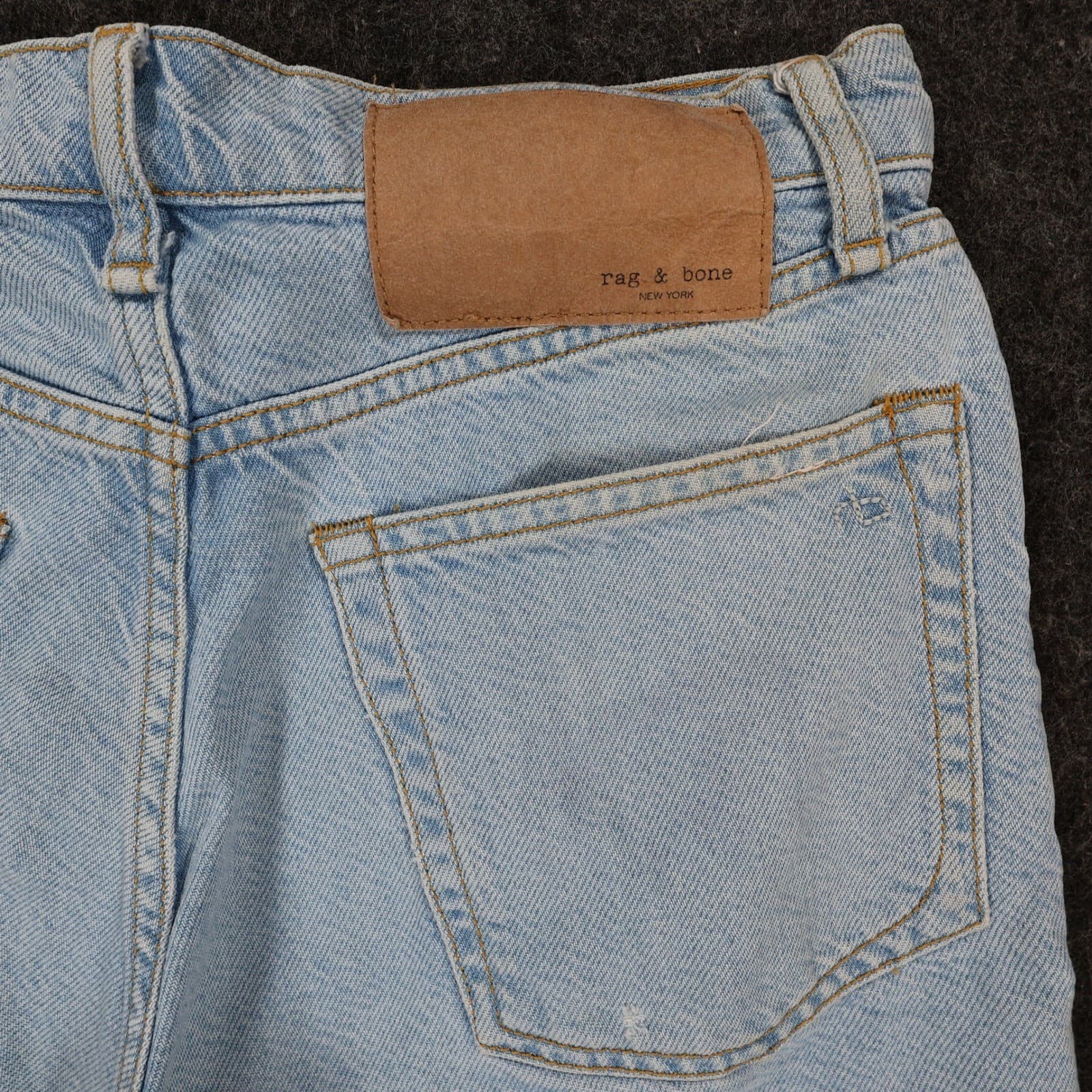 Rag & Bone Maya High-Rise 4 Short Womens 26 Blue Excellent Denim Shorts - Thumbnail 10