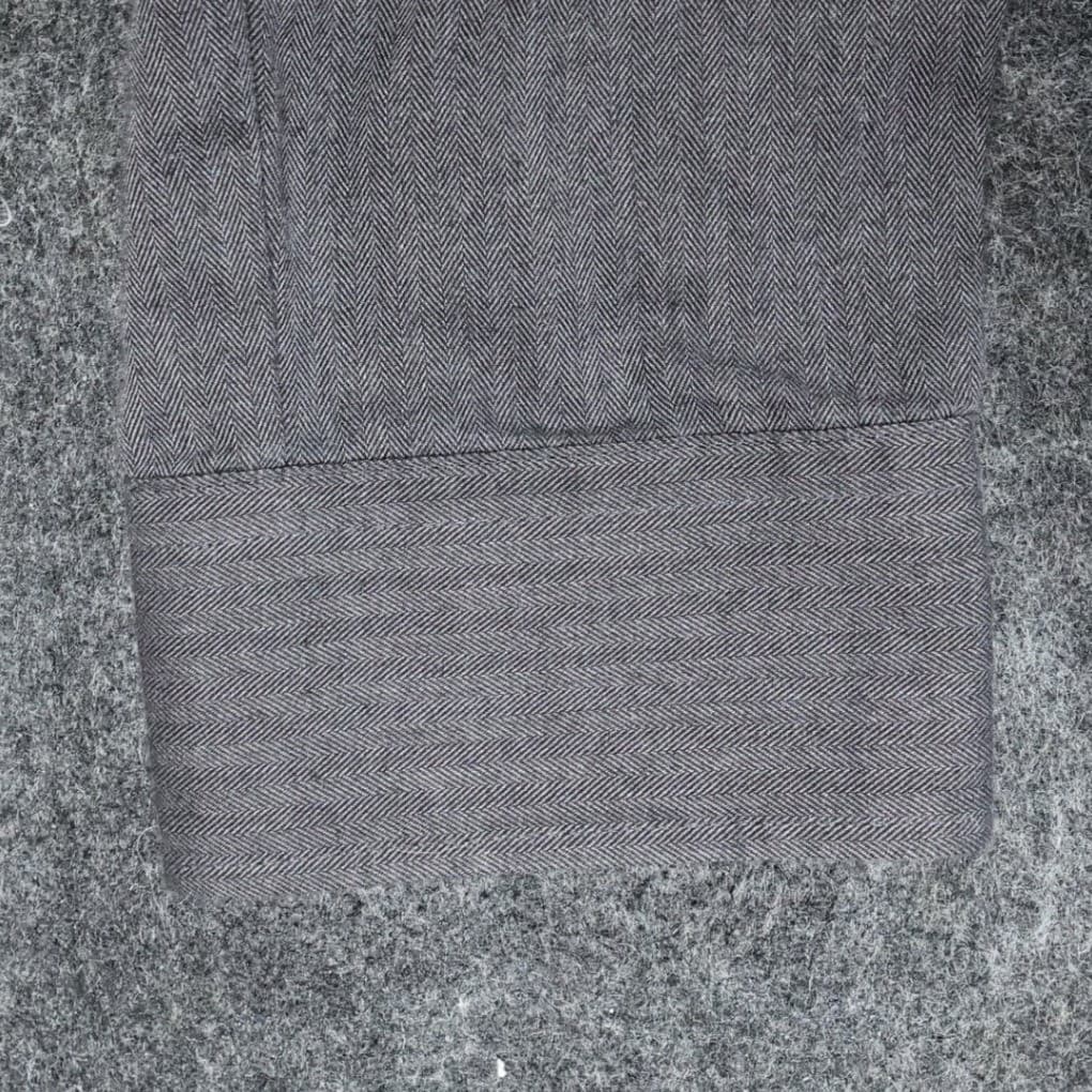 Van Heusen Button Up Mens XXL Gray Excellent Herringbone Long Sleeve Flex Shirt - Thumbnail 10