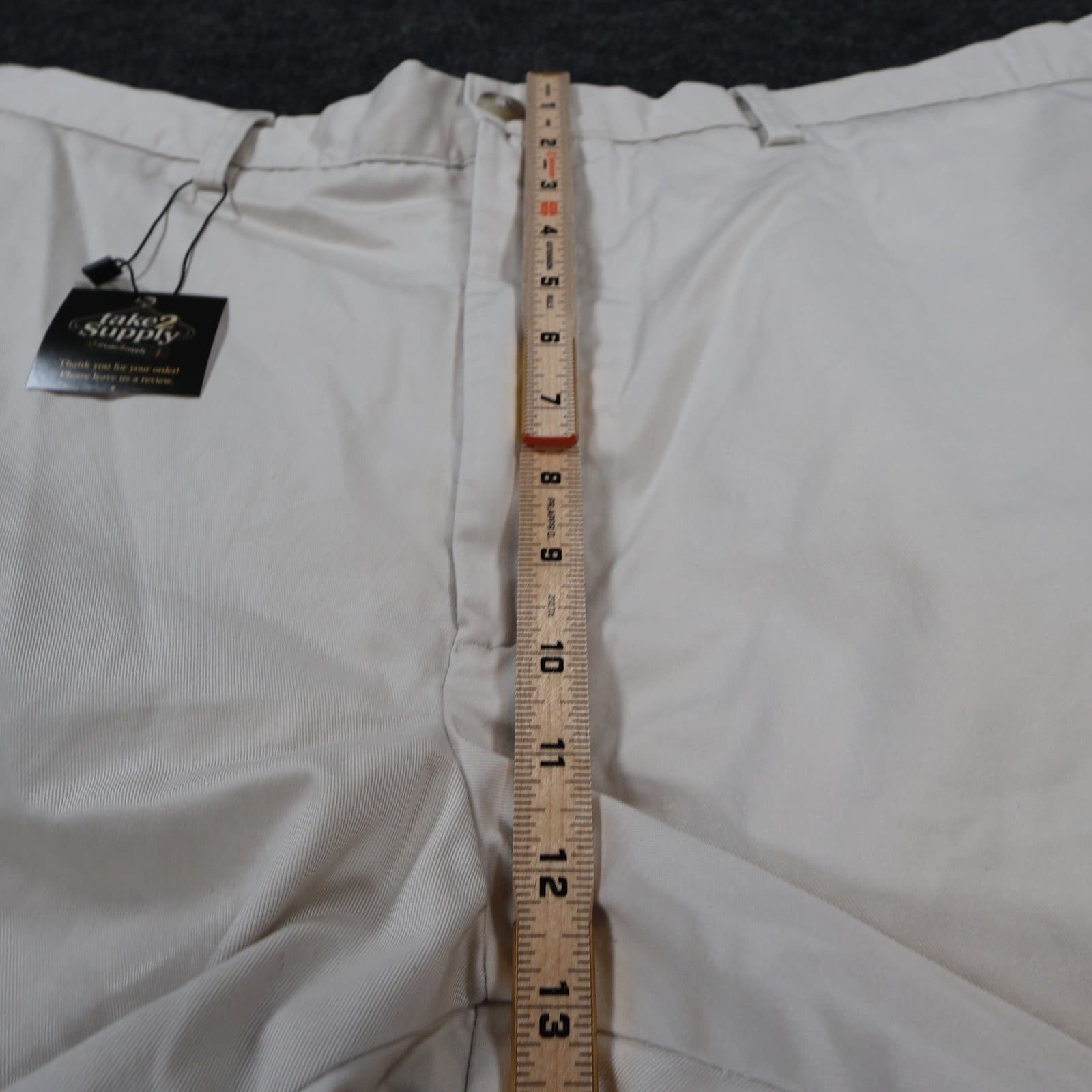 Roundtree & Yorke Shorts Mens 42 Tan Excellent Easy Care Cotton Chino - Thumbnail 5