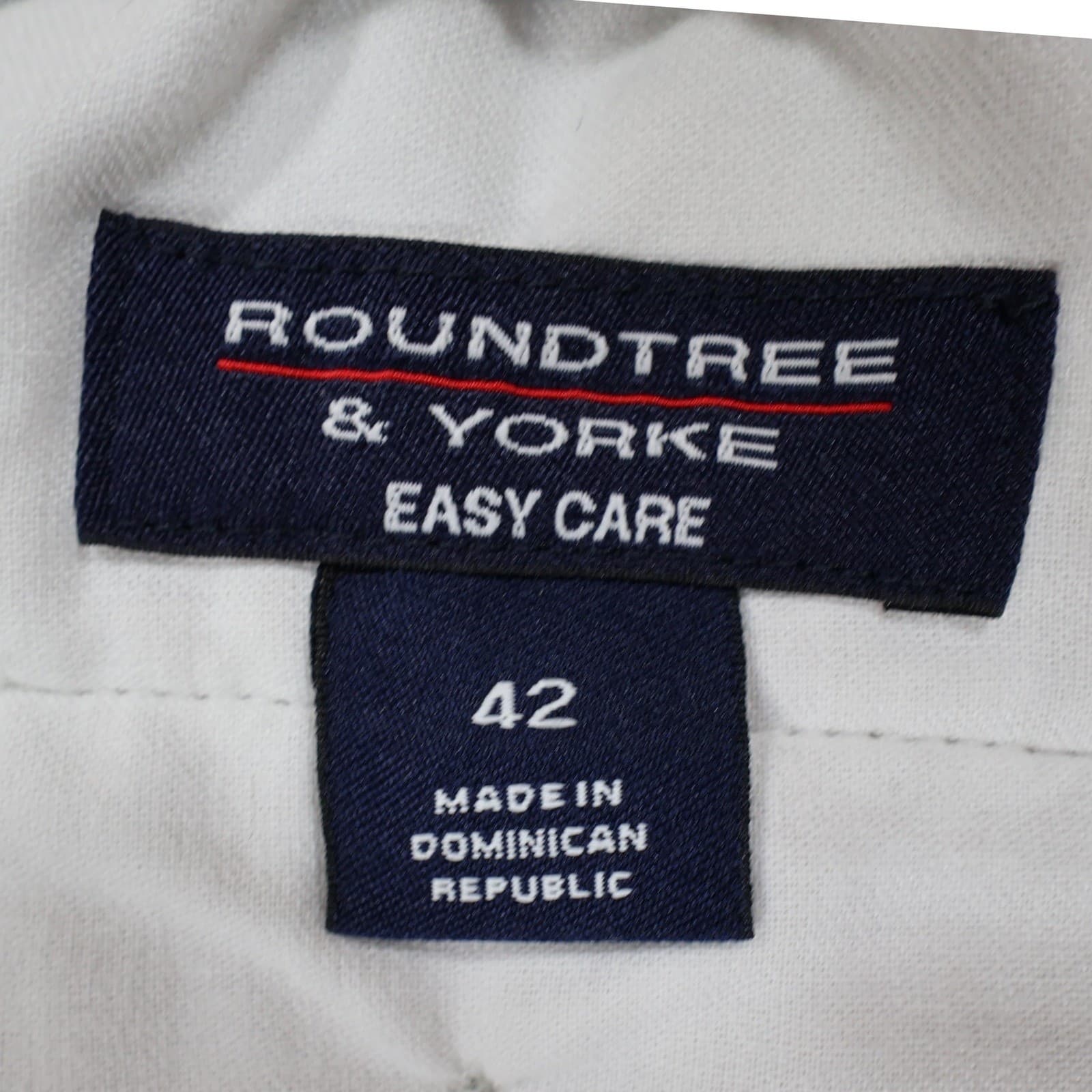 Roundtree & Yorke Shorts Mens 42 Tan Excellent Easy Care Cotton Chino - Thumbnail 7