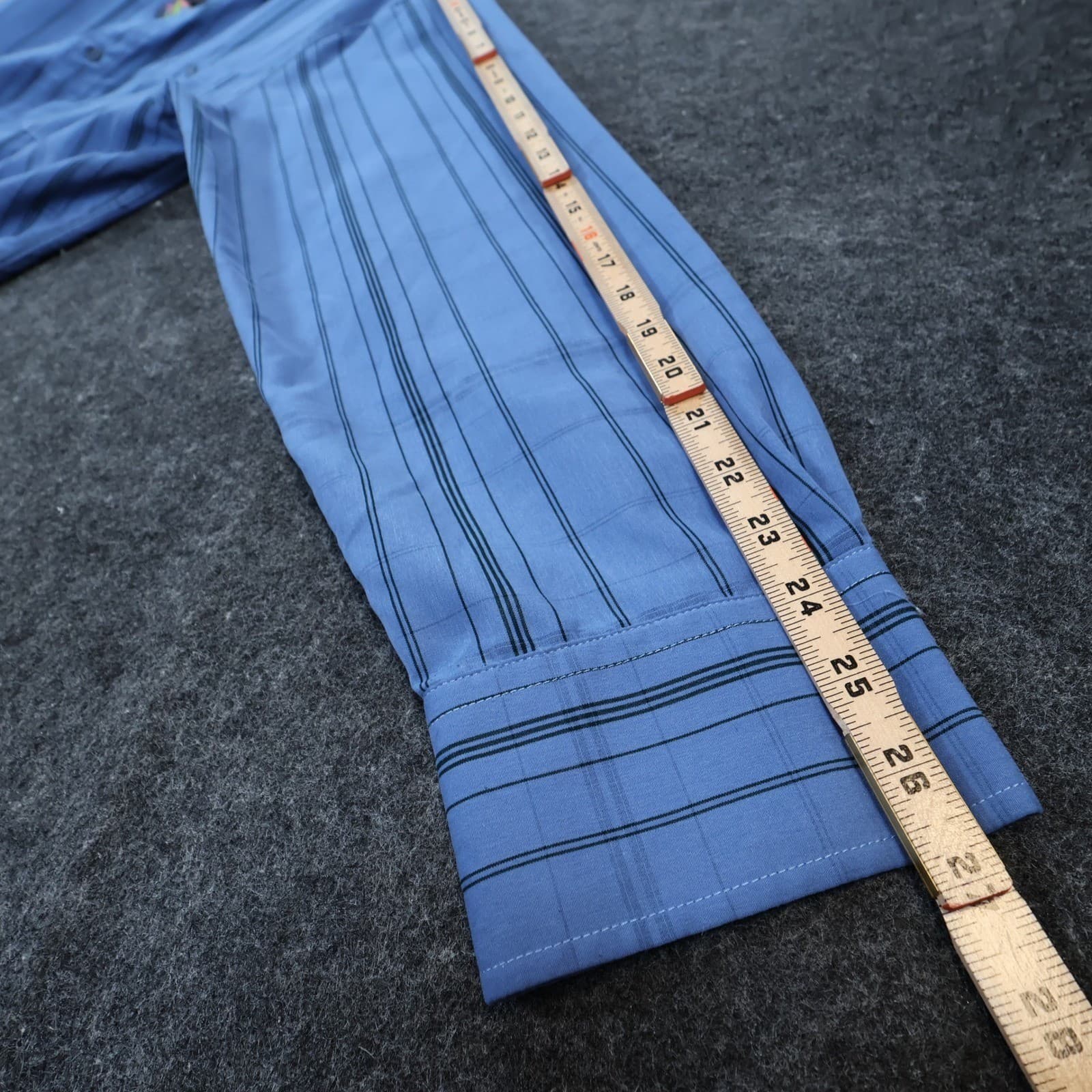 R&R Casual Button Down Mens XXL Blue Excellent Plaid Pattern - Thumbnail 4