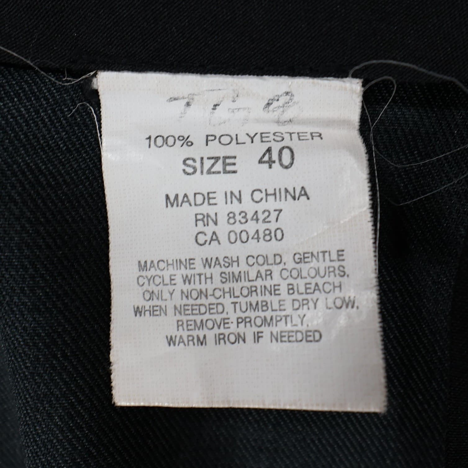 Enro Dress Pants Mens 40 Gray Excellent Cuffed Flat Front - Thumbnail 8