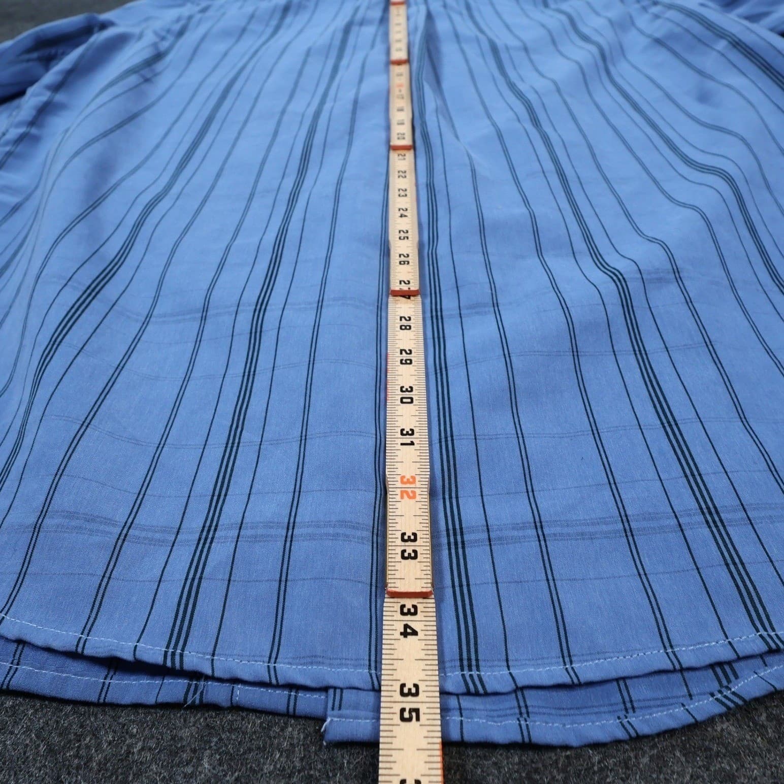 R&R Casual Button Down Mens XXL Blue Excellent Plaid Pattern - Thumbnail 5