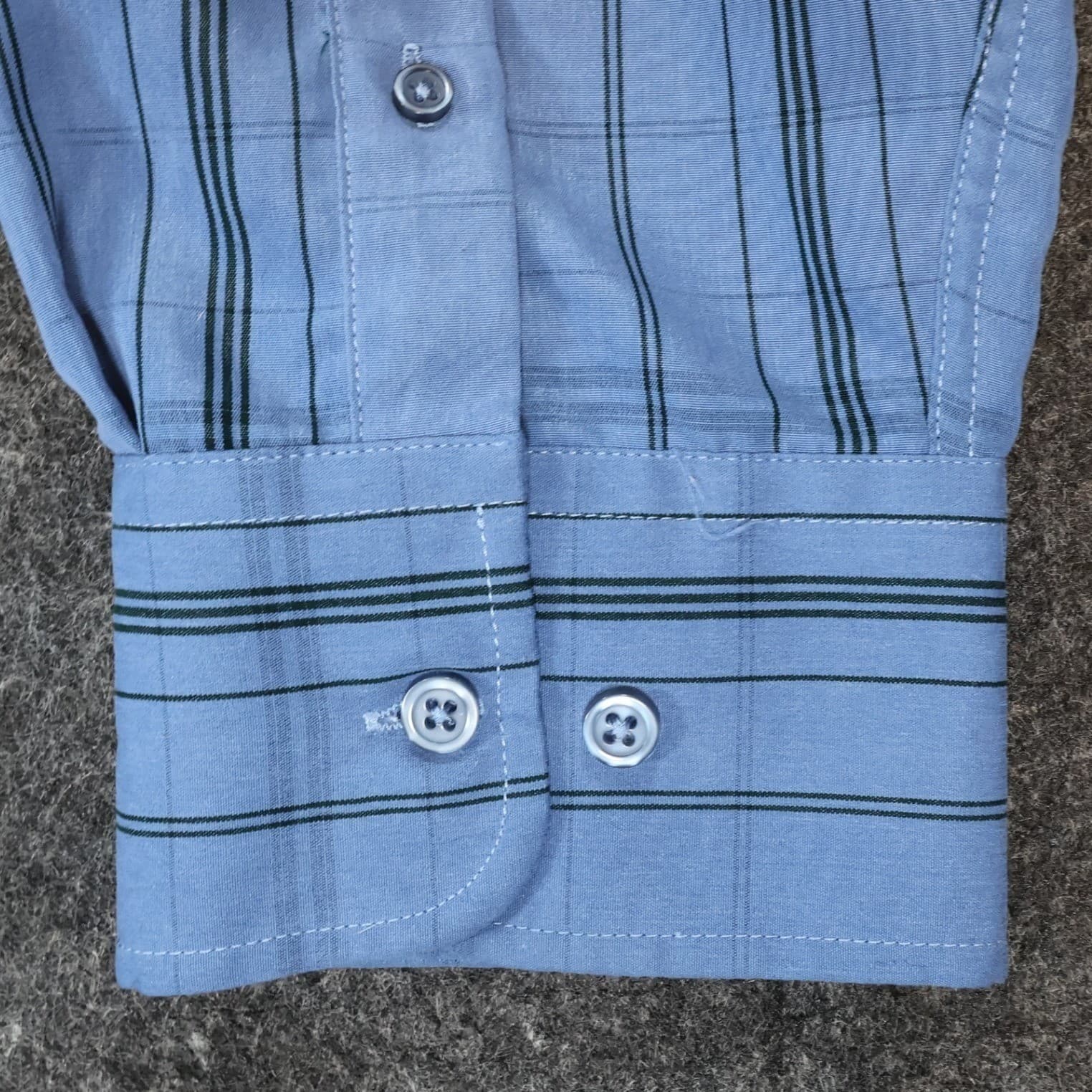 R&R Casual Button Down Mens XXL Blue Excellent Plaid Pattern - Thumbnail 11
