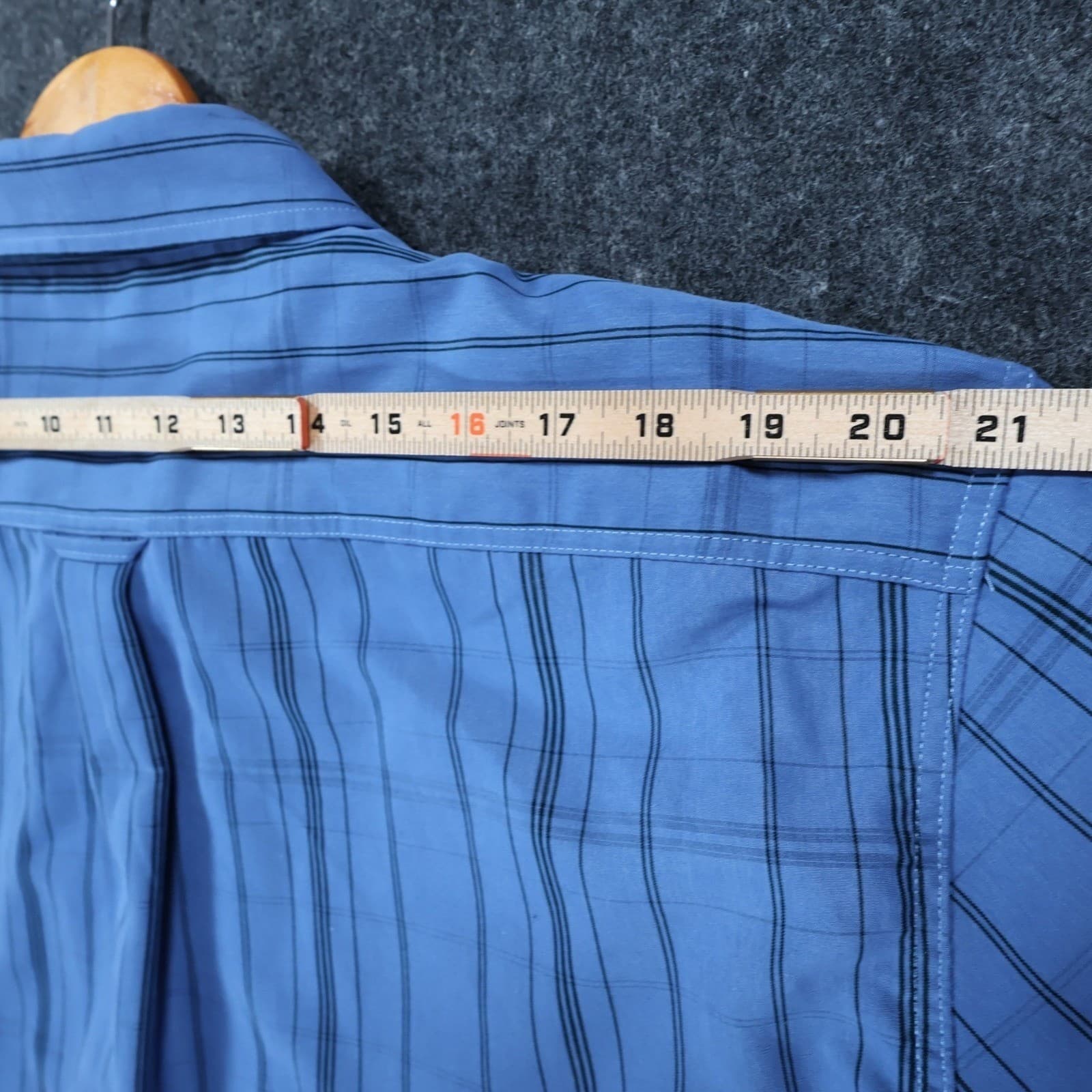 R&R Casual Button Down Mens XXL Blue Excellent Plaid Pattern - Thumbnail 6