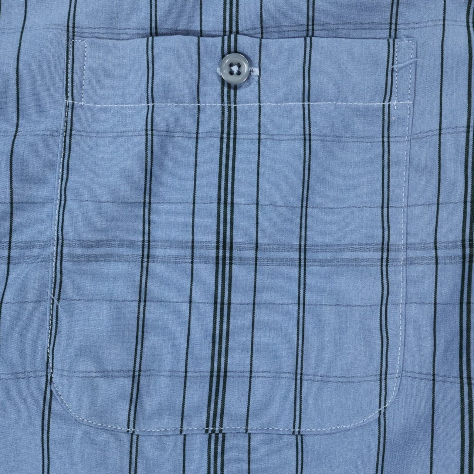 R&R Casual Button Down Mens XXL Blue Excellent Plaid Pattern - Thumbnail 12