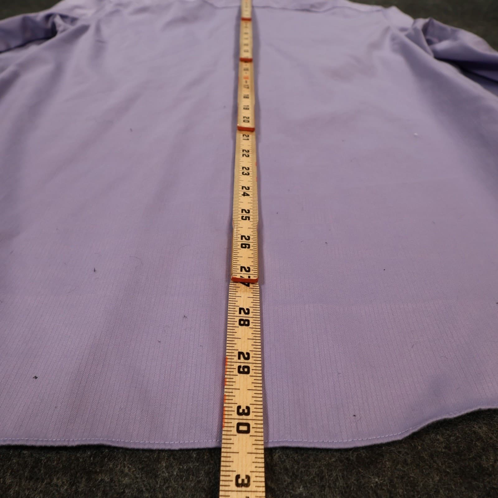 Kenneth Cole Dress Shirt Mens 15.5 32/33 Purple Excellent Slim Fit Non Iron - Thumbnail 5