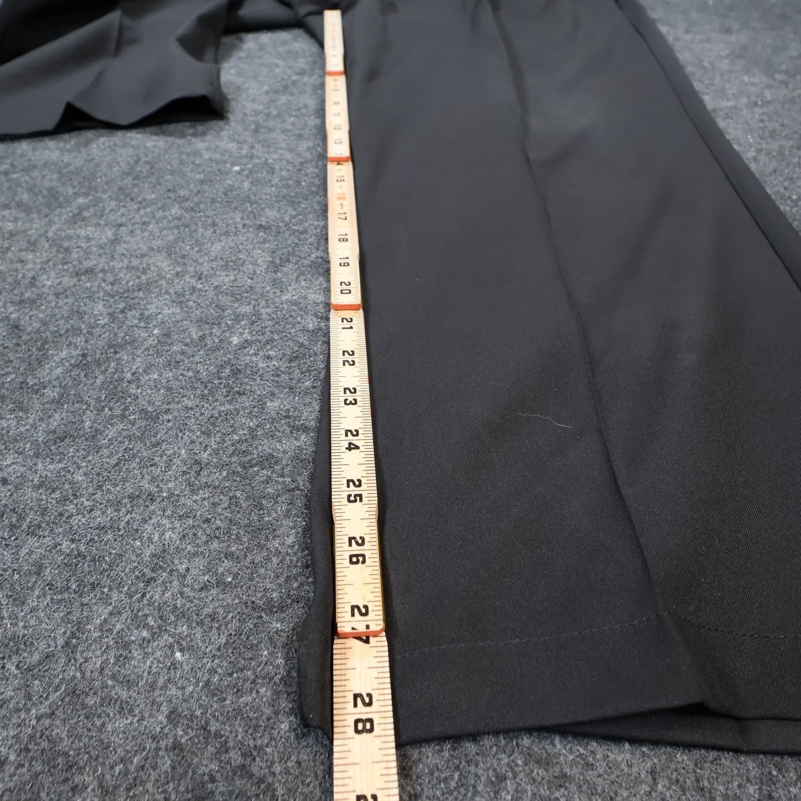 Haggar Dress Pants Mens 44x29 Black Excellent Pleated Cool 18 Pro - Thumbnail 4