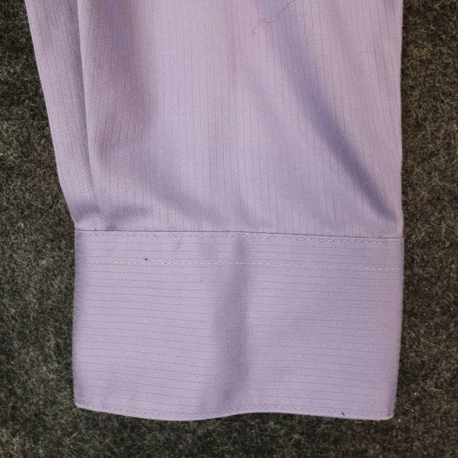 Kenneth Cole Dress Shirt Mens 15.5 32/33 Purple Excellent Slim Fit Non Iron - Thumbnail 11