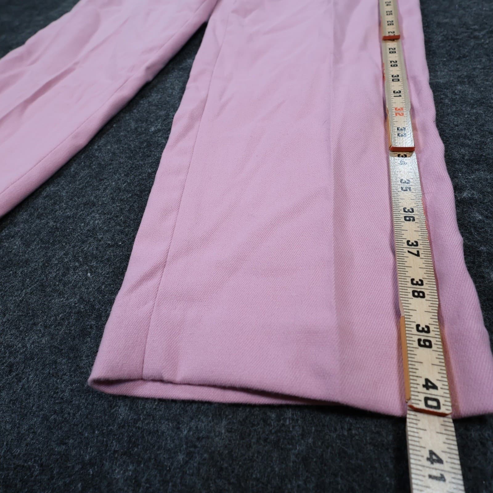 Petite Sophisticate Trousers Women 12 Pink Excellent High Rise Straight Leg - Thumbnail 3
