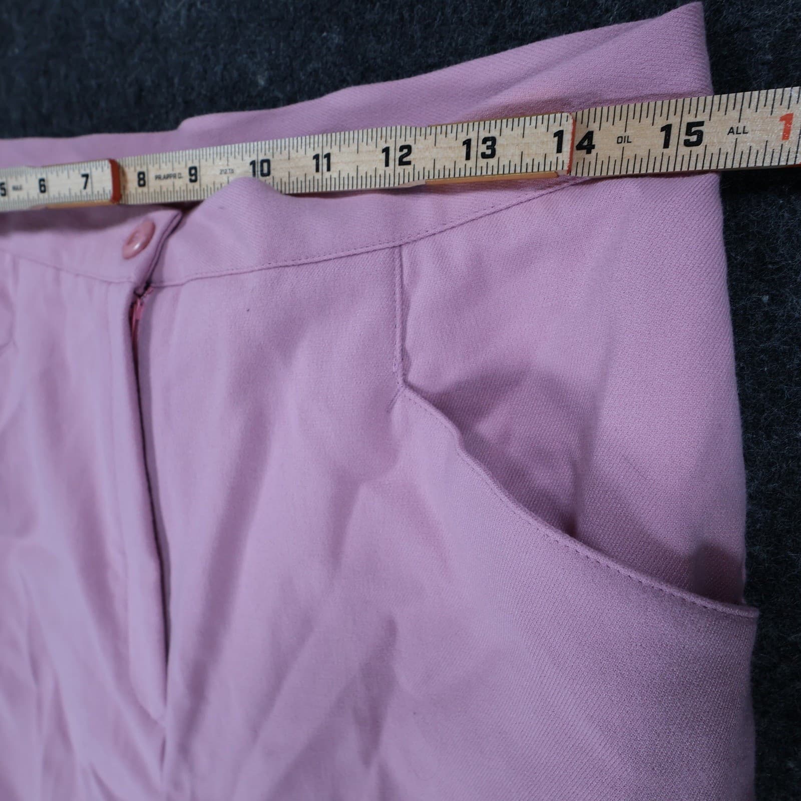 Petite Sophisticate Trousers Women 12 Pink Excellent High Rise Straight Leg - Thumbnail 6