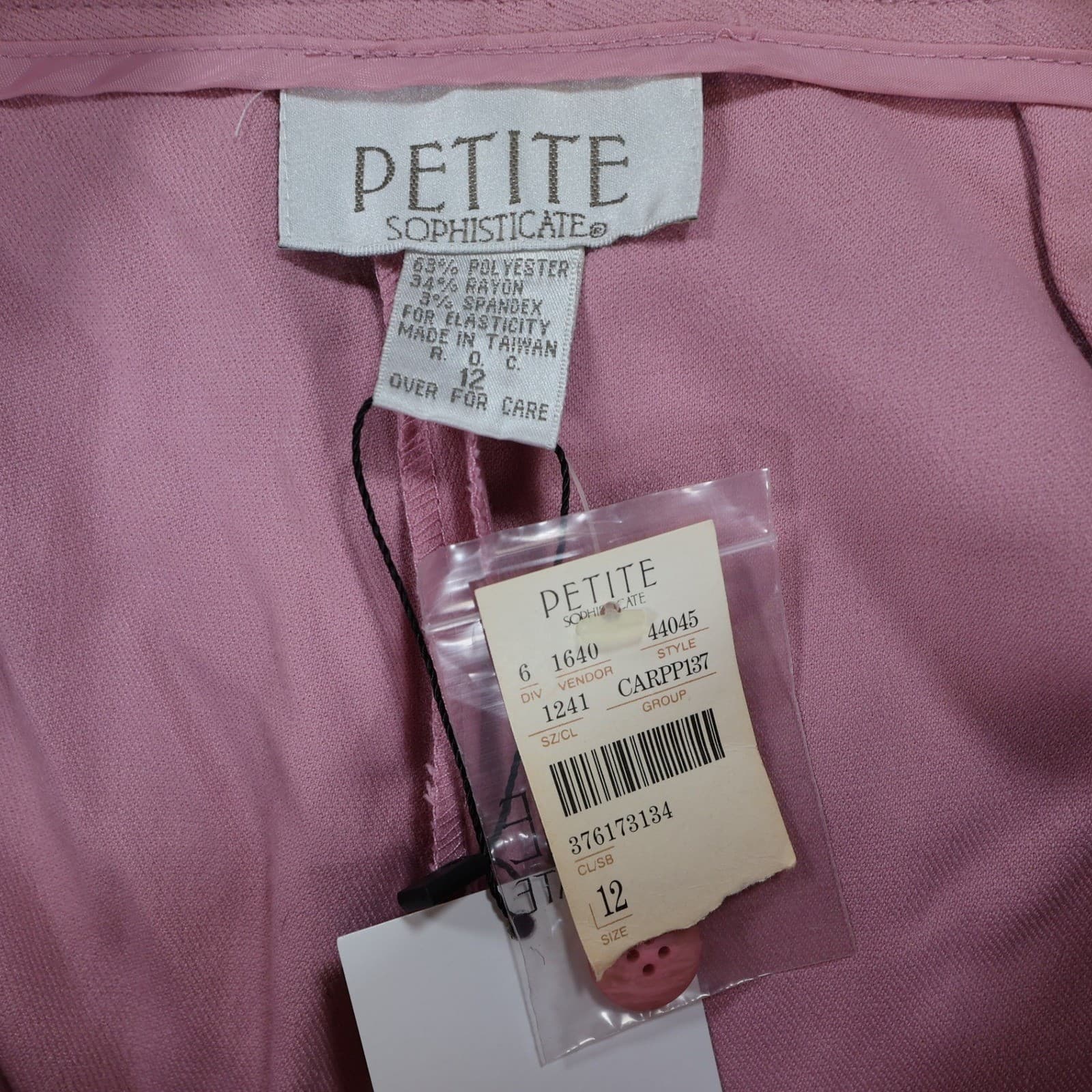 Petite Sophisticate Trousers Women 12 Pink Excellent High Rise Straight Leg - Thumbnail 7