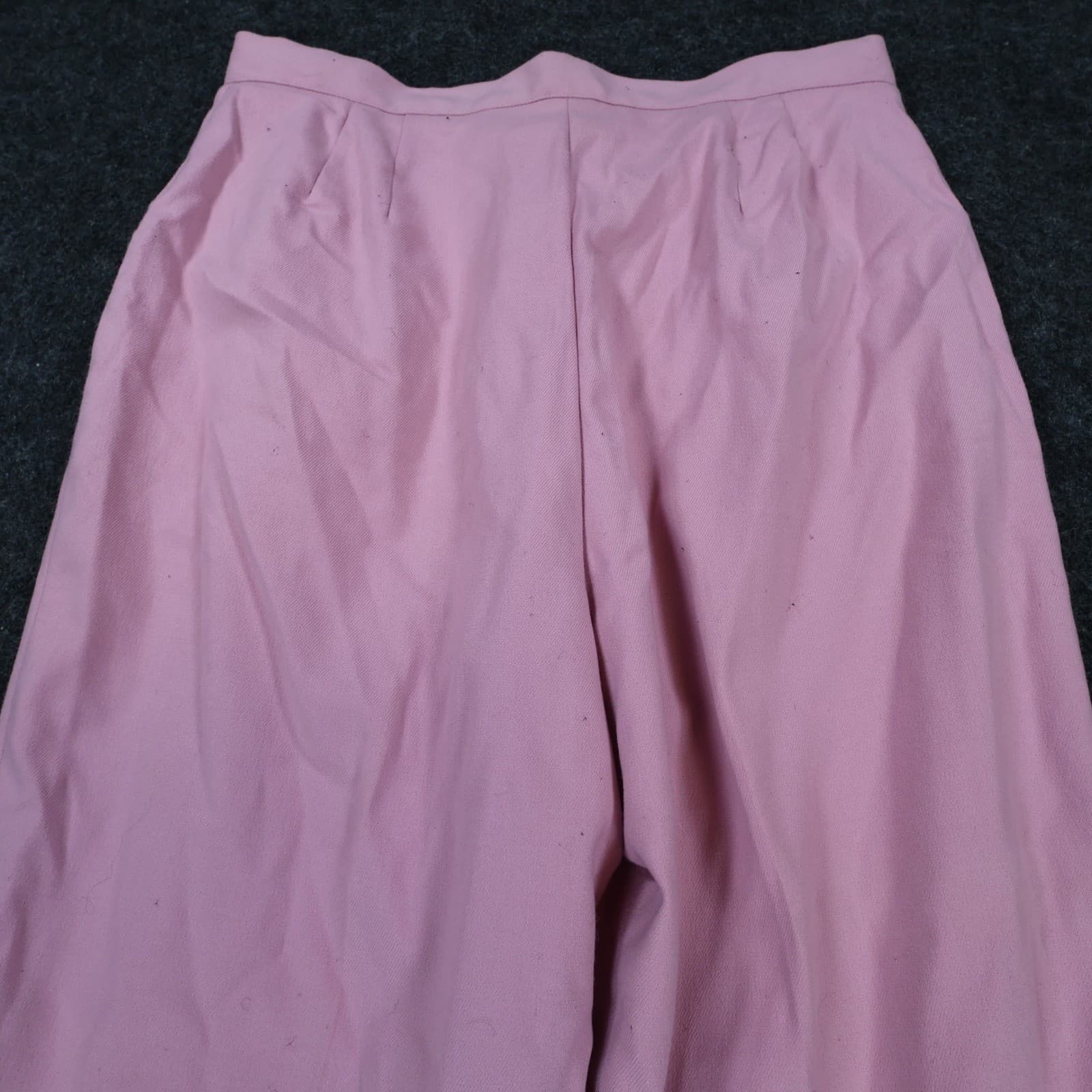 Petite Sophisticate Trousers Women 12 Pink Excellent High Rise Straight Leg - Thumbnail 9