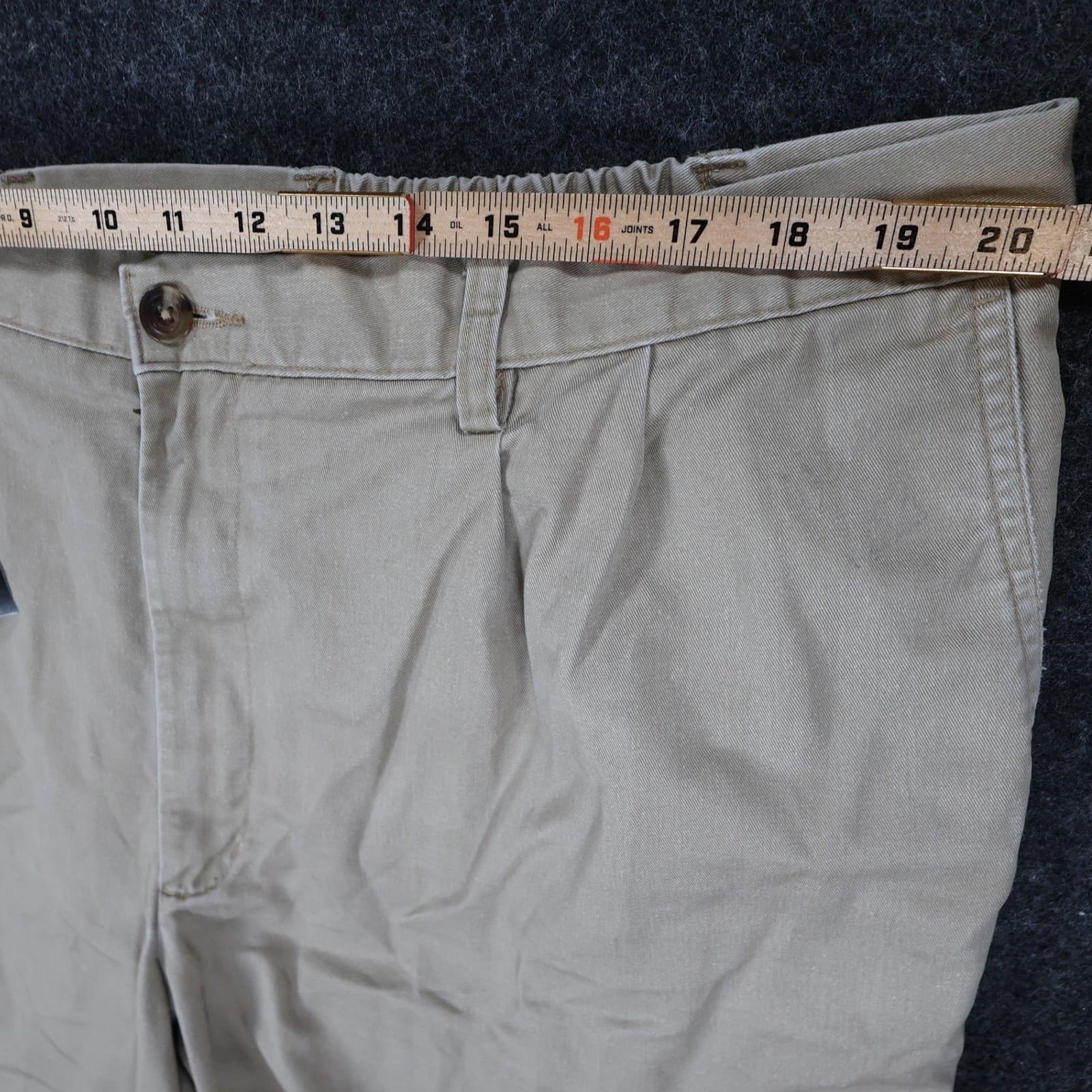 Roundtree & Yorke Shorts Mens 42 Tan Excellent Pleated Cotton Chino - Thumbnail 6