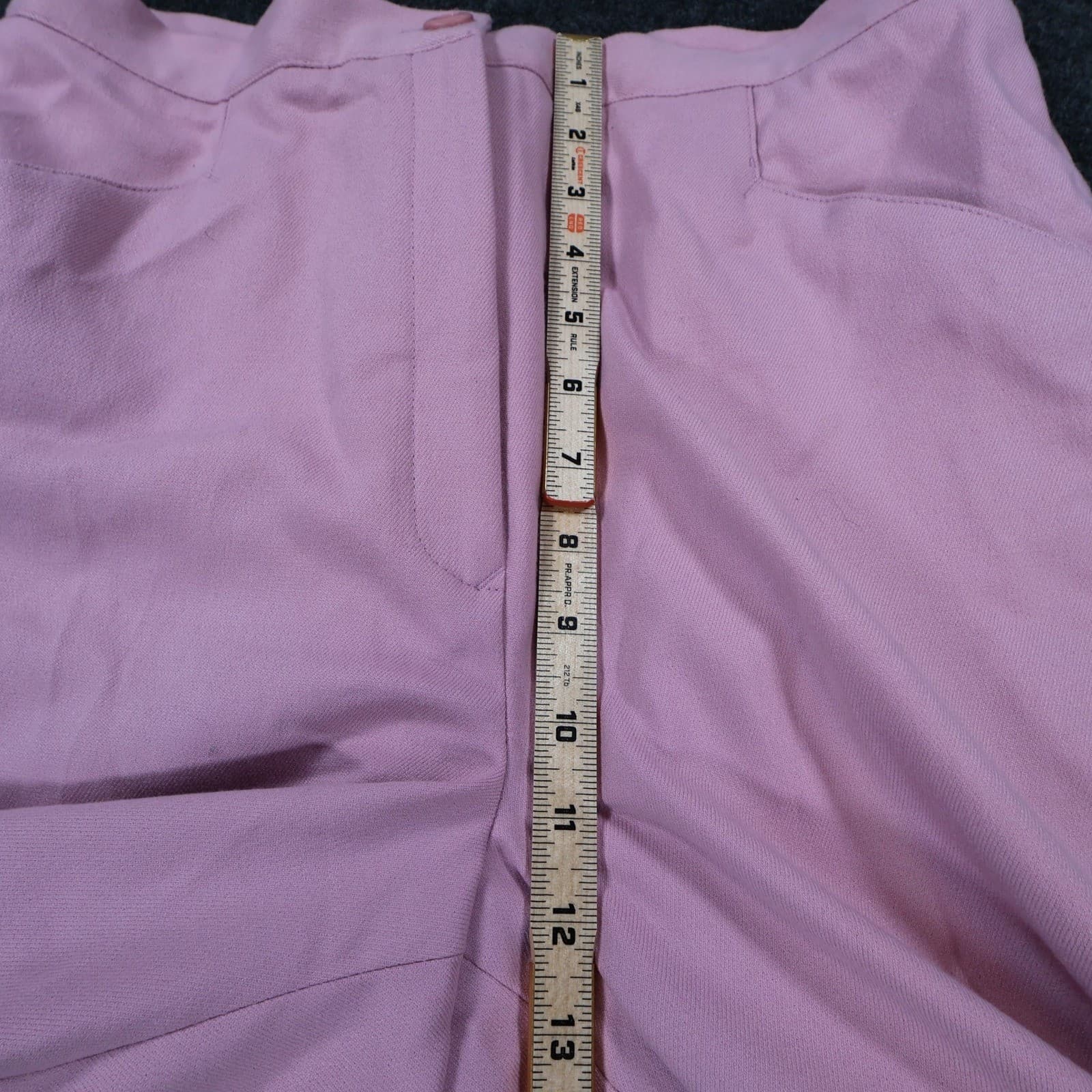 Petite Sophisticate Trousers Women 12 Pink Excellent High Rise Straight Leg - Thumbnail 5