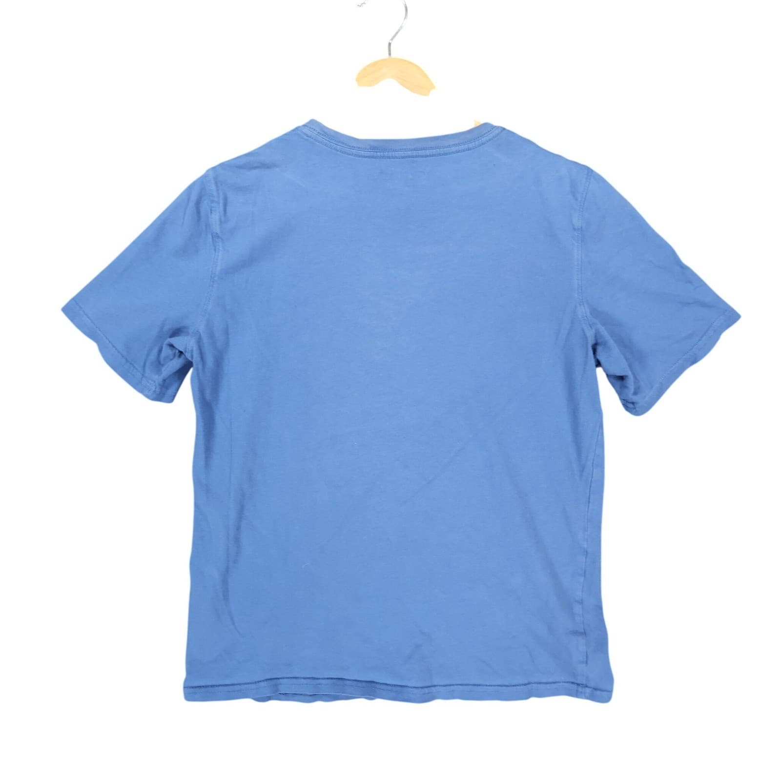 Champion T Shirt Boys Large 14/16 Blue Excellent Vertical Graphic Logo - Thumbnail 2
