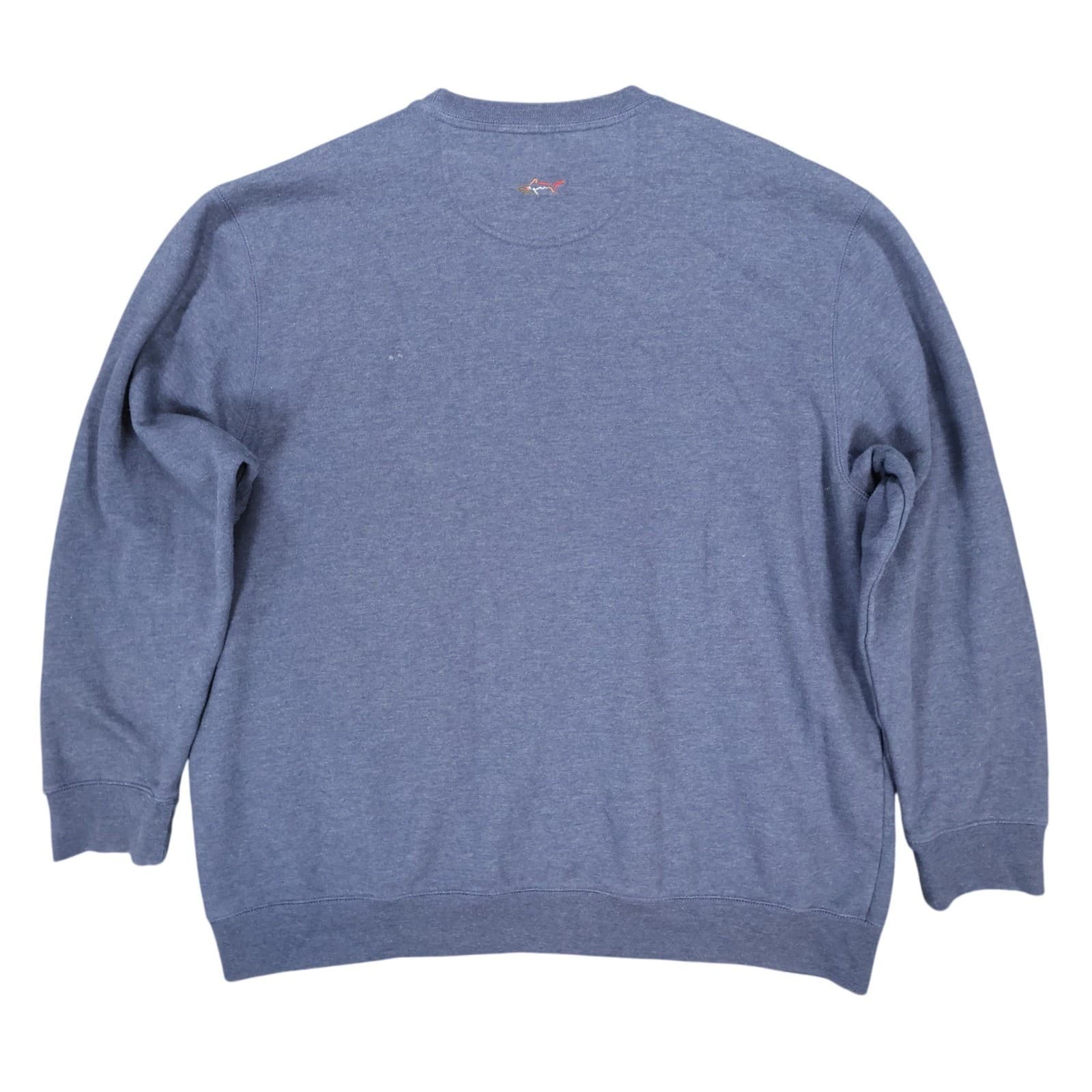 Greg Norman Sweatshirt Mens XXL Blue Excellent Crewneck Pullover Shark Logo - Thumbnail 2