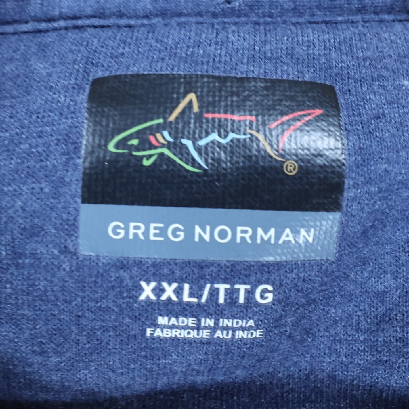 Greg Norman Sweatshirt Mens XXL Blue Excellent Crewneck Pullover Shark Logo - Thumbnail 7
