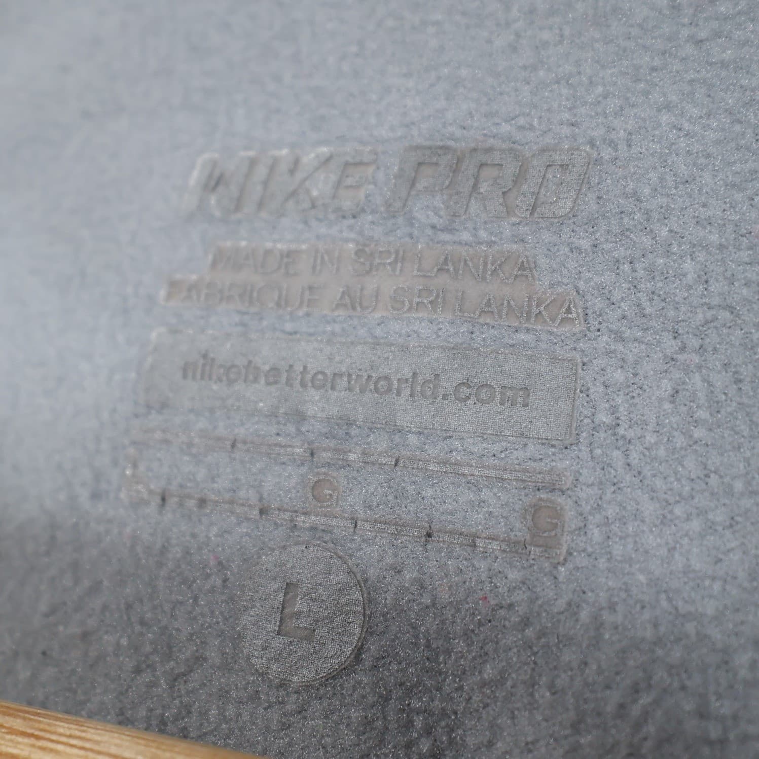 Nike Pro Half Zip Pullover Womens Large Gray Excellent Speckled Print - Thumbnail 7