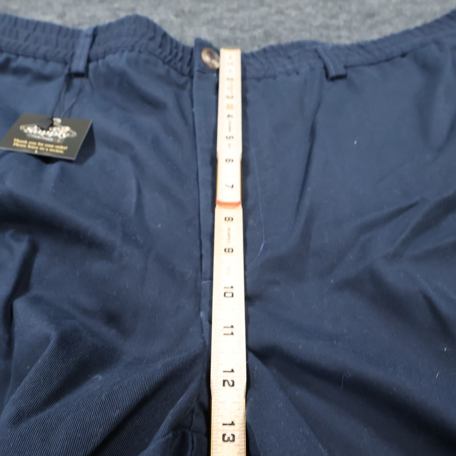 Roundtree & Yorke Shorts Mens 42 Blue Excellent Elastic Waist Easy Care Cotton - Thumbnail 5