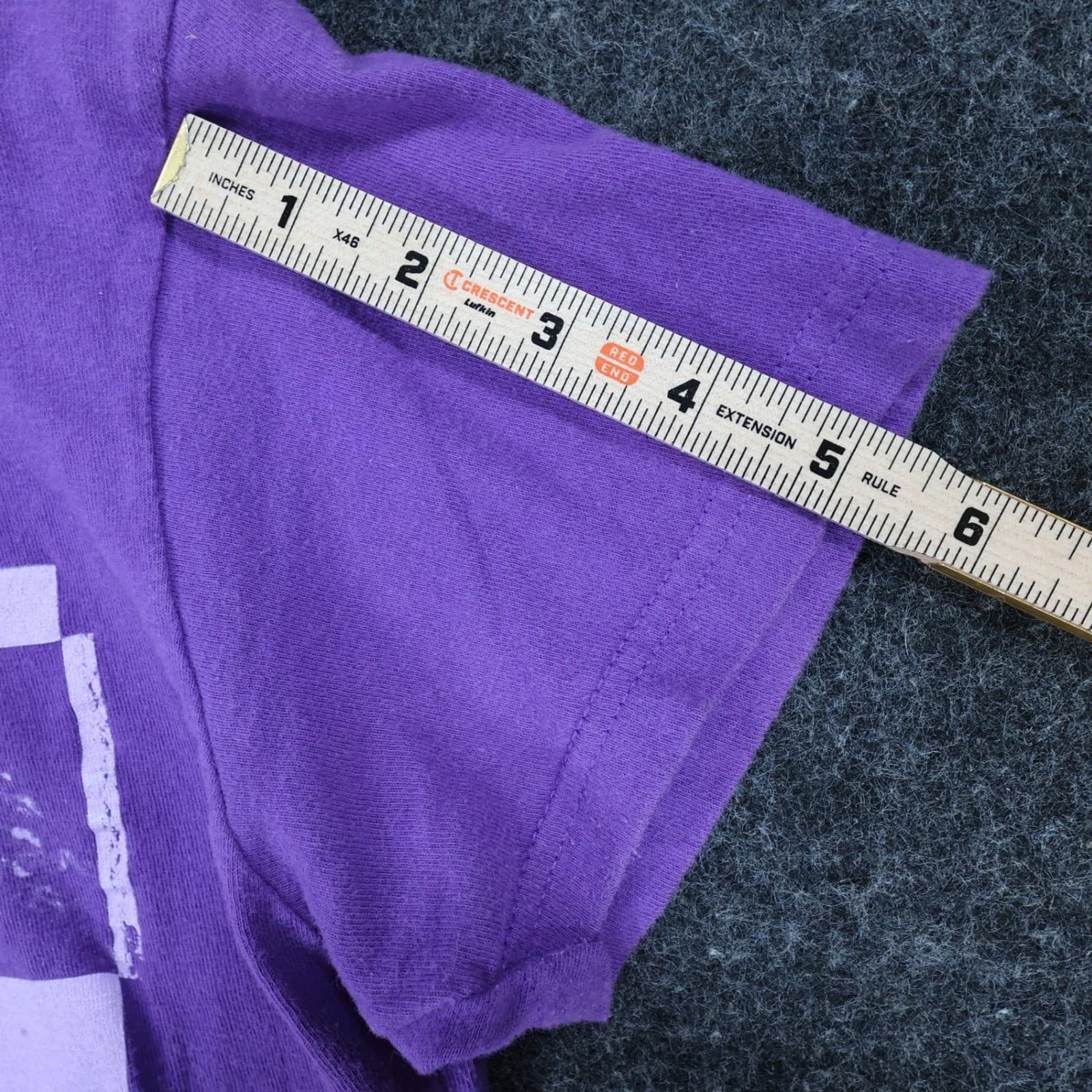 Fall Out Boy Band Tee Womens Large Purple Excellent Graphic Print Short Sleeve - Thumbnail 3