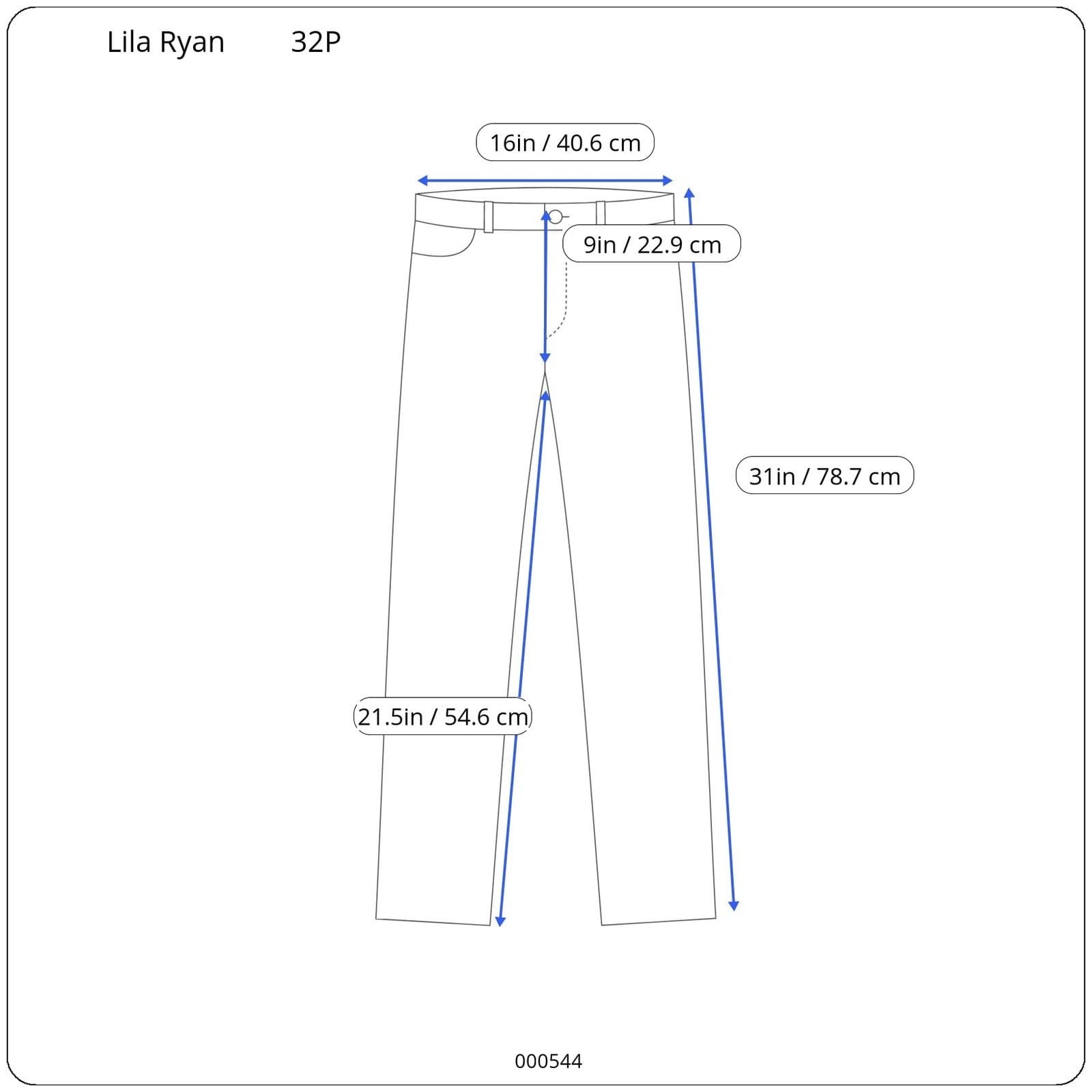 Lila Ryan Women's Orange Cropped Ankle Jeans 32P Petite - Thumbnail 4