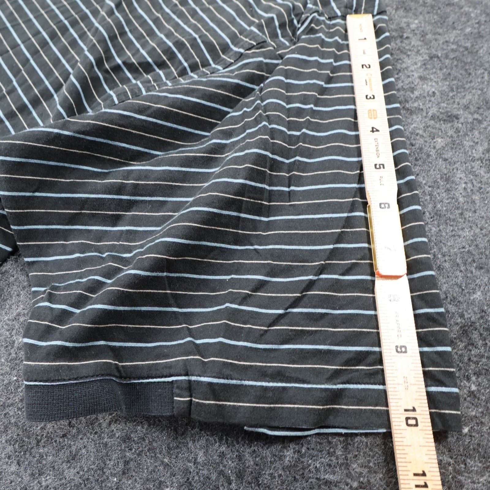 Byron Nelson Polo Mens XL Black Excellent Striped Cotton Short Sleeve Golf Shirt - Thumbnail 3