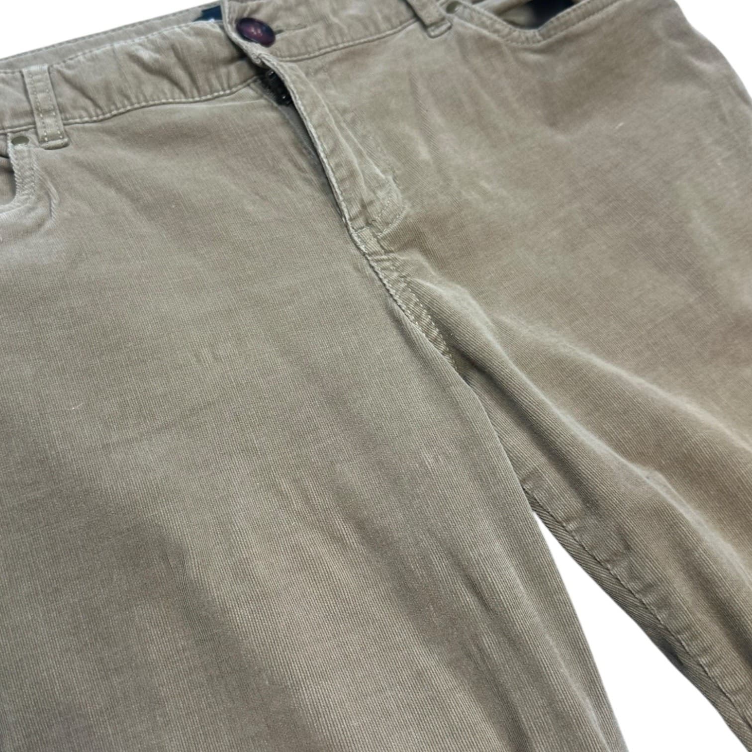 Tribal Women's Size 8 Khaki Corduroy Straight Leg Casual Pants - Thumbnail 3