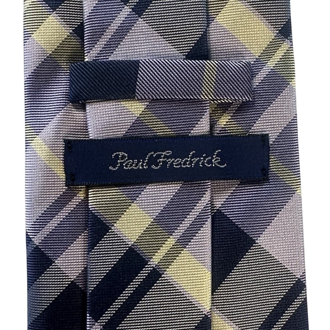 Paul Fredrick Mens Plaid 100% Italian Silk Hand Tailored Tie Made in USA NWT - Thumbnail 4