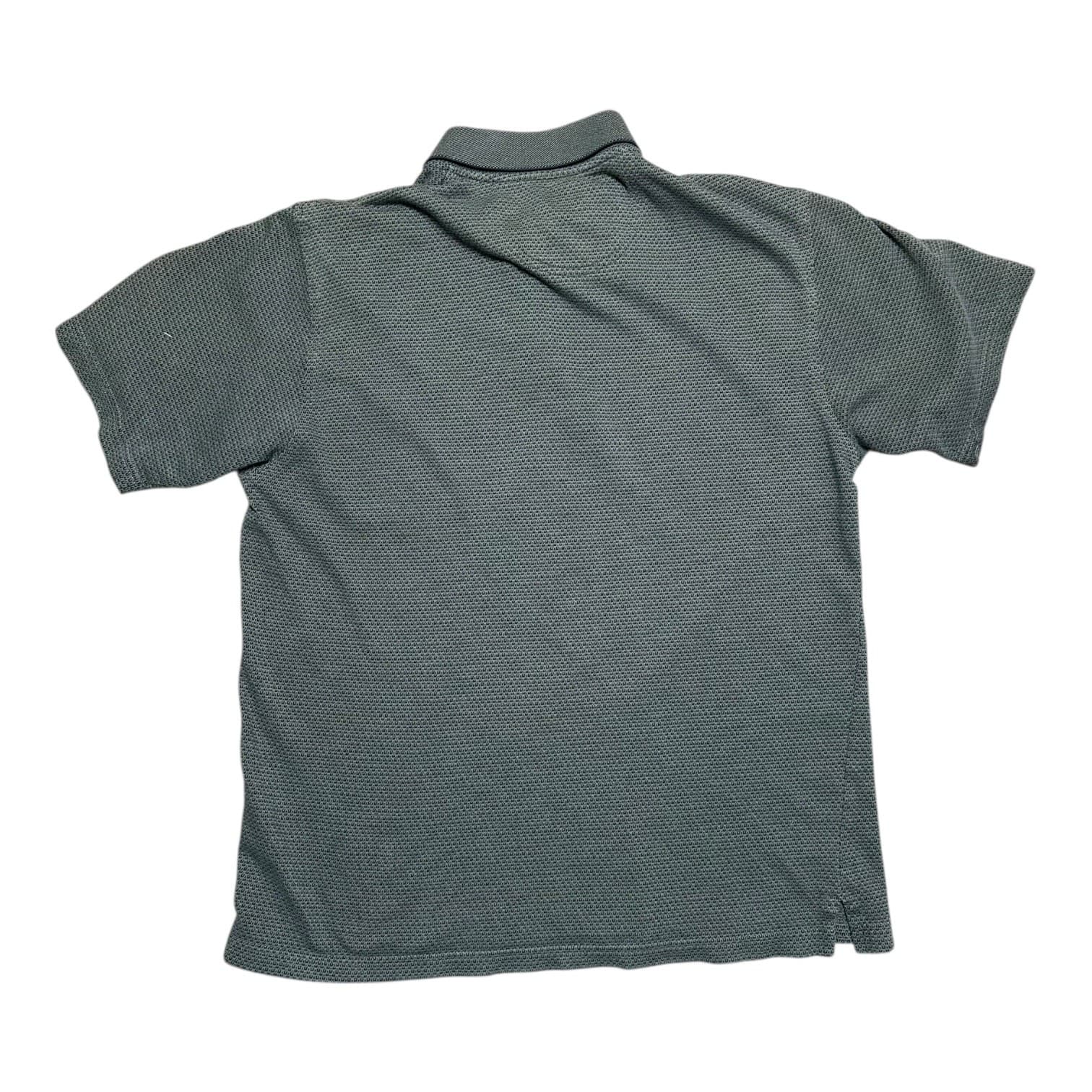 Arrow Men's L Sage Green Textured Polo Shirt Collared Casual Top - Thumbnail 2