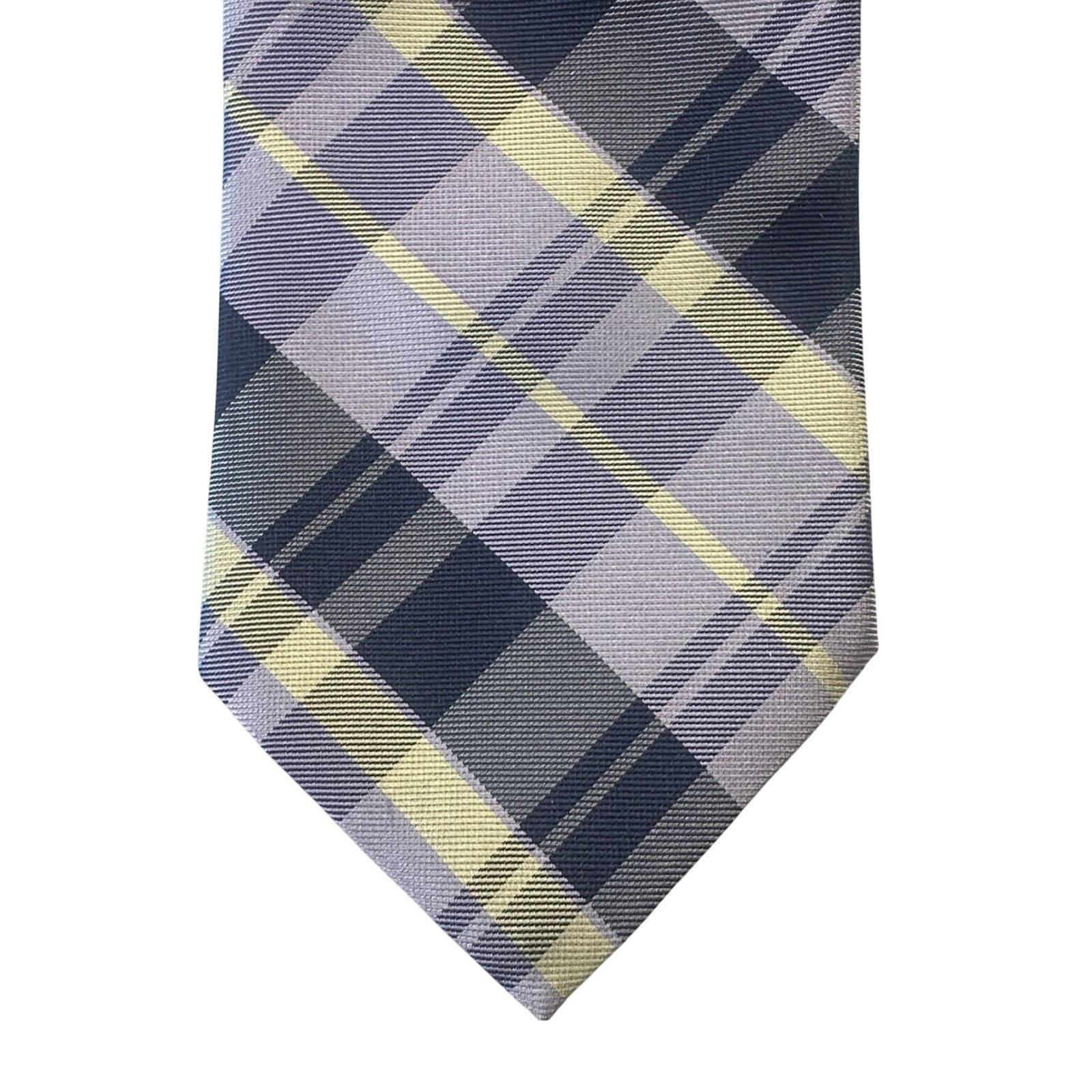 Paul Fredrick Mens Plaid 100% Italian Silk Hand Tailored Tie Made in USA NWT - Thumbnail 3