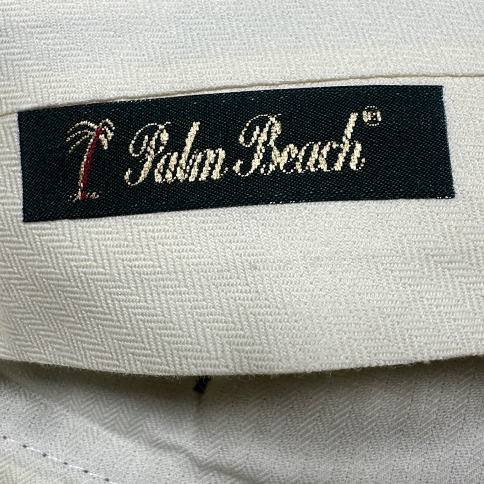 Palm Beach Dress Pants Mens 44L Tan Pleated Merino Wool Blend Khaki - Thumbnail 8
