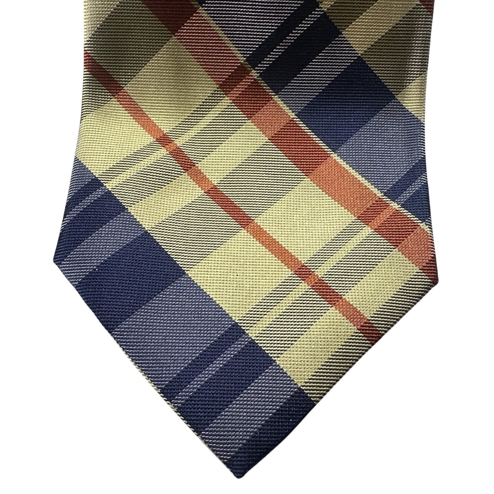 Paul Fredrick Mens Plaid Italian Silk Hand Tailored Neck Tie Made in USA NWT - Thumbnail 3