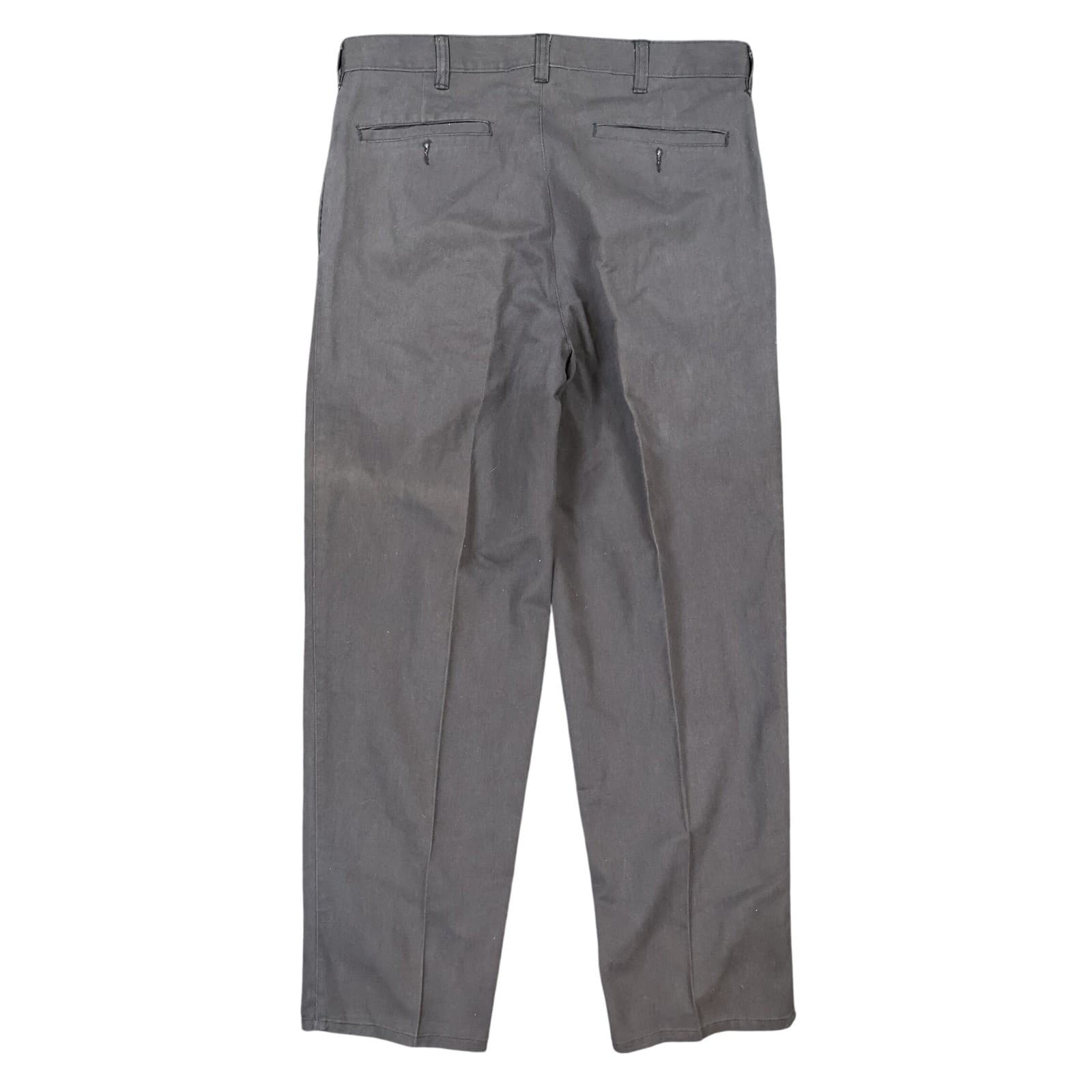 Puritan Pleated Chinos Mens 34x30 Black Excellent Pleated Trousers - Thumbnail 2