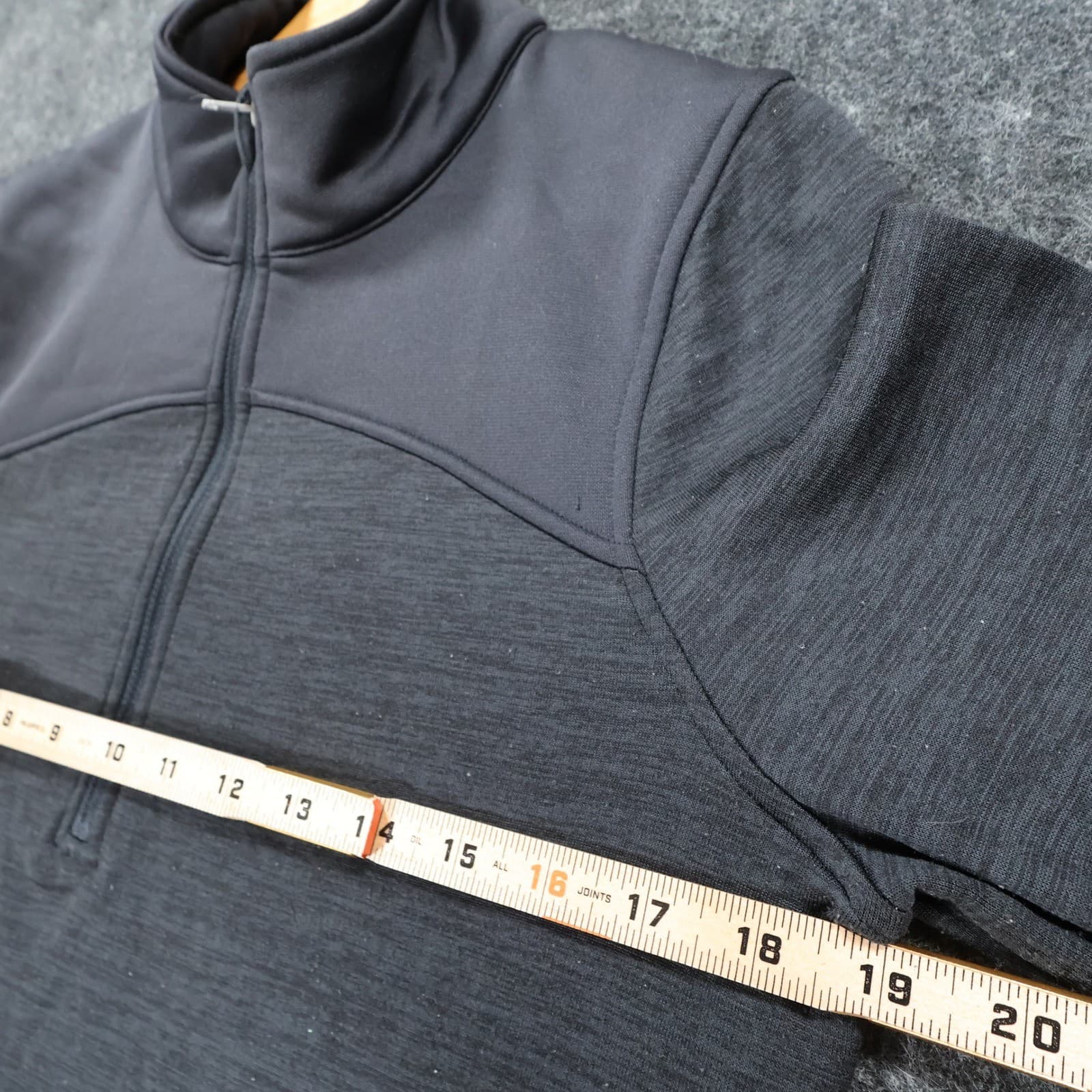 Under Armour ColdGear Quarter Zip Pullover Womens Medium Black Excellent Fitted - Thumbnail 3