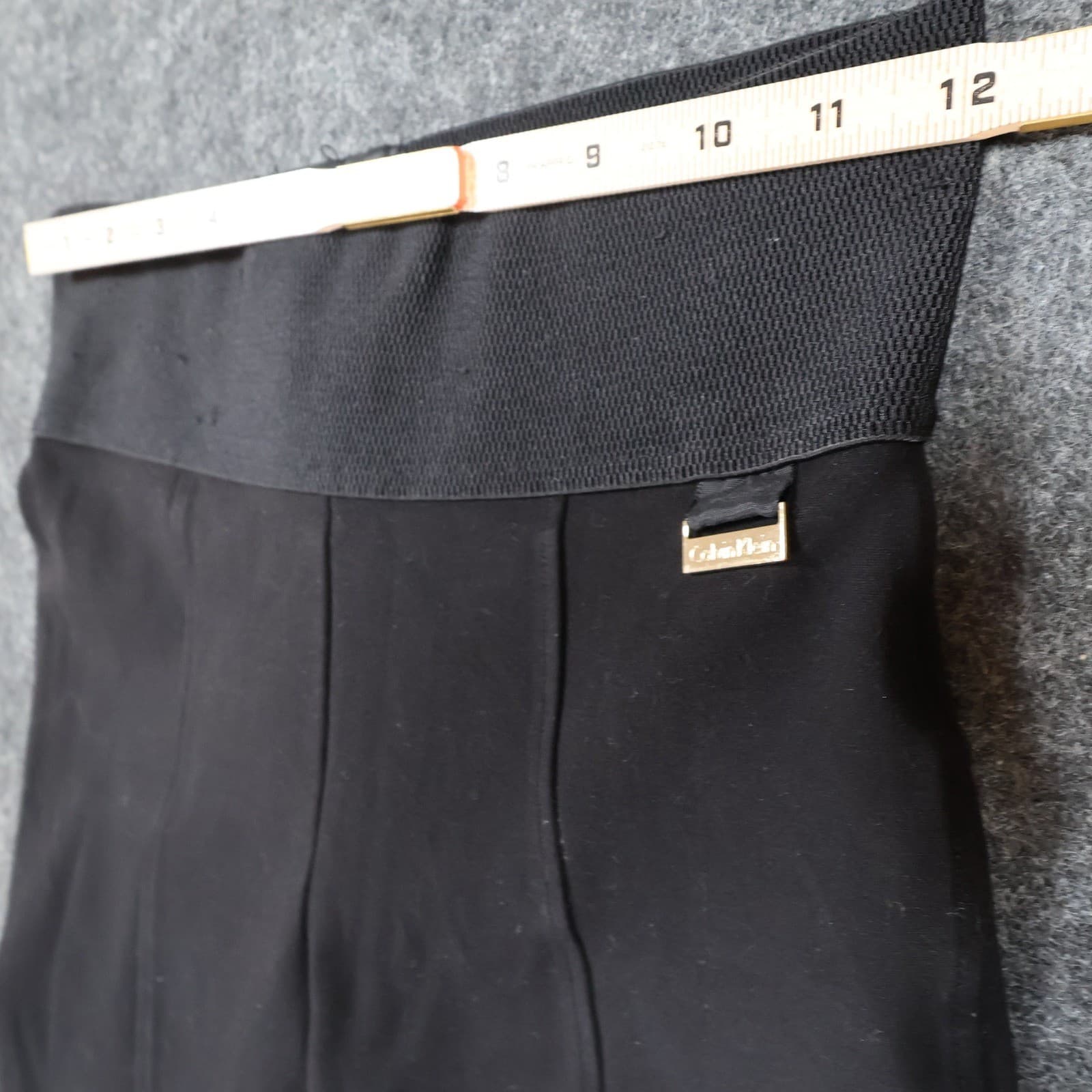 Calvin Klein Pants Womens XS Black Excellent Power Stretch Seamed Front - Thumbnail 6